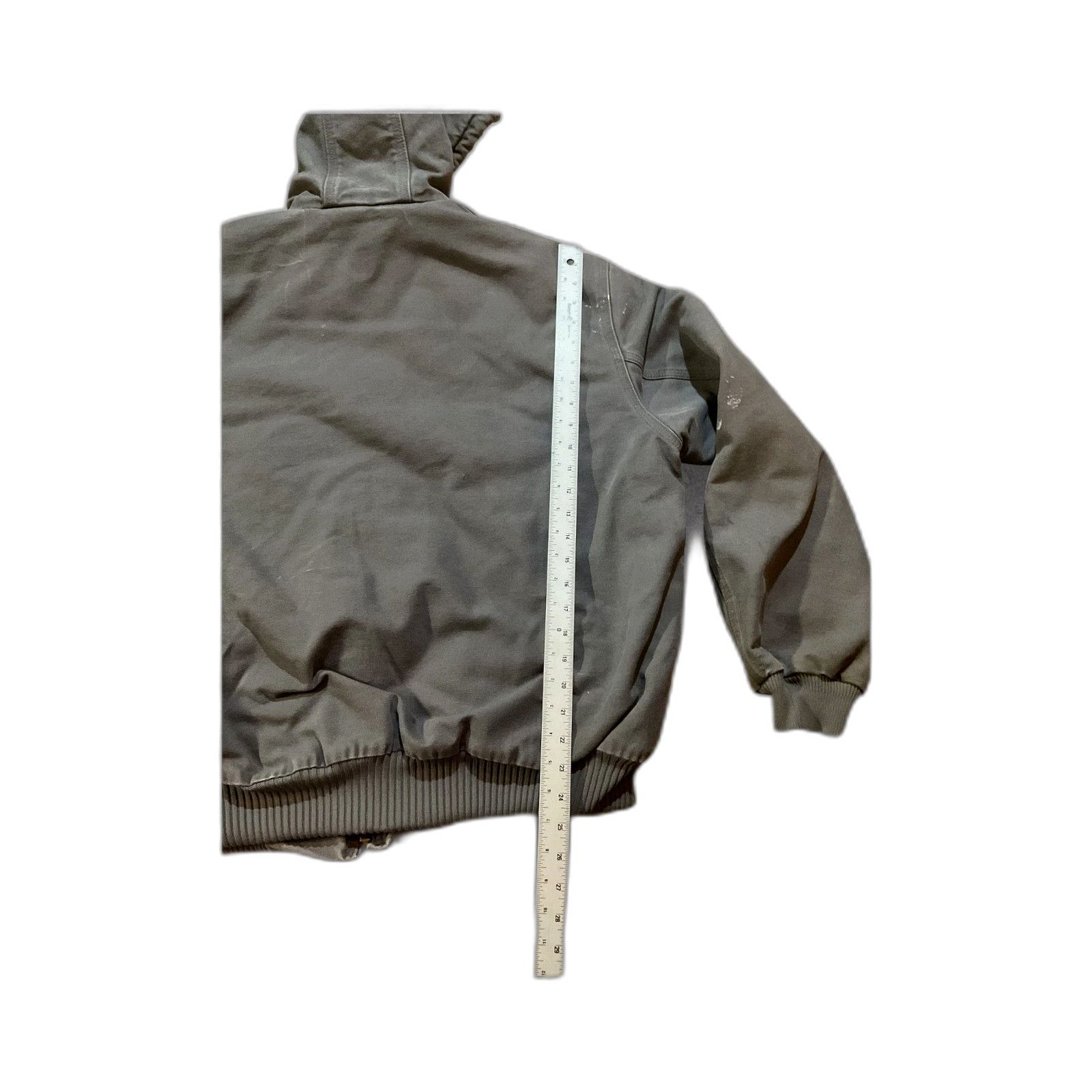 Carhartt VTG Carhartt J140-GVL Jacket Large Gray Hooded Union Made US Size US L / EU 52-54 / 3 - 4 Thumbnail