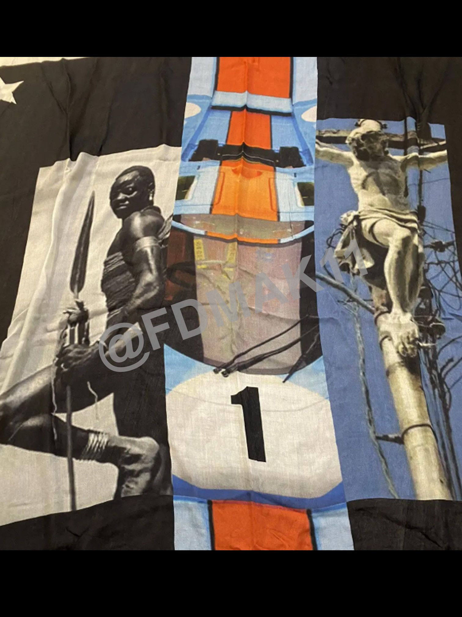 Givenchy Givenchy 2014 by Riccardo Tisci Racing Car Scarf Cashmere Size ONE SIZE - 2 Thumbnail