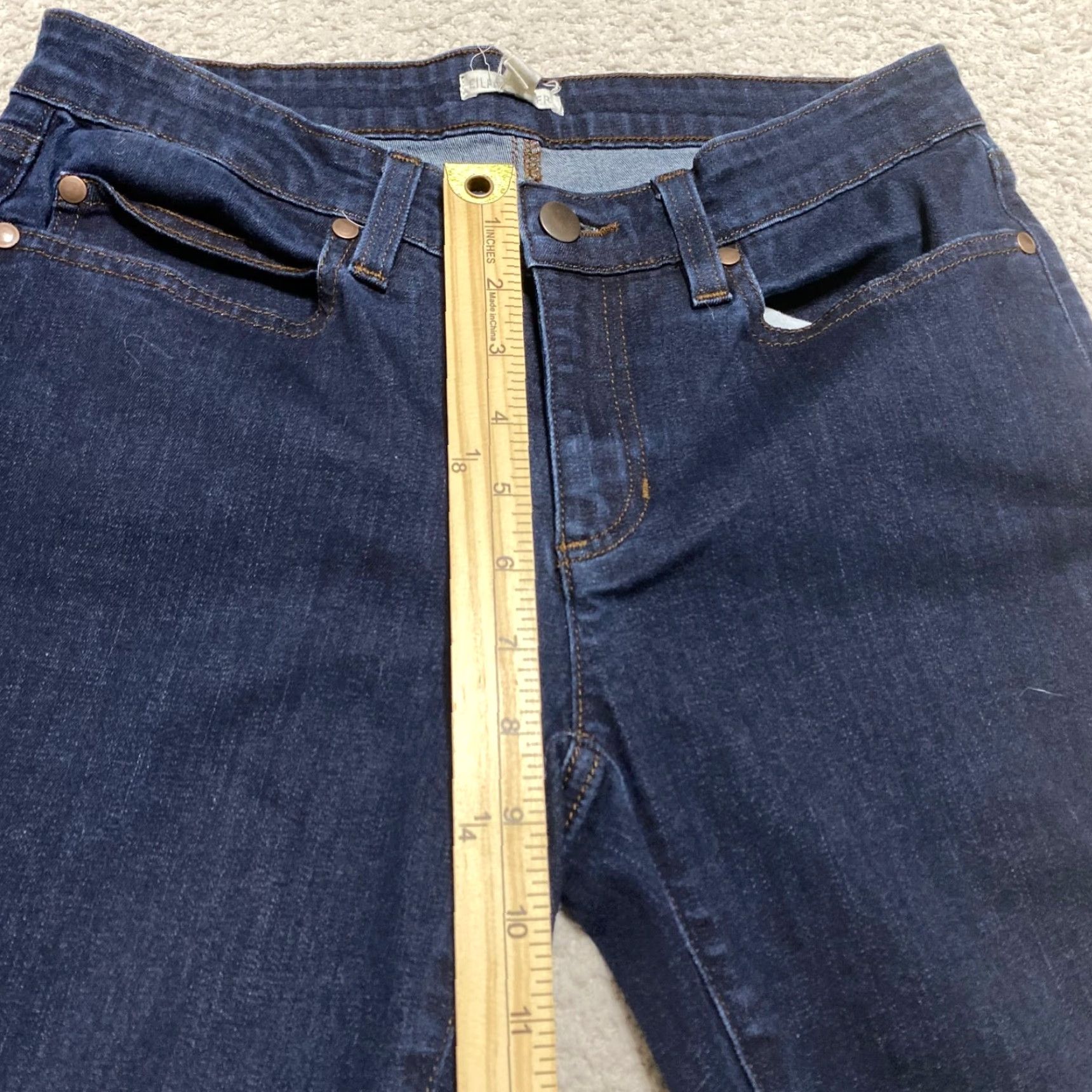 Eileen Fisher VINTAGE Eileen Fisher Jeans Women Slim Straight 28 Blue Denim Organic Cotton Mid Rise 6 5-Pocket Womens Jeans 30In Inseam Modern FitBranding?? Size 28" / US 6 / IT 42 - 4 Thumbnail