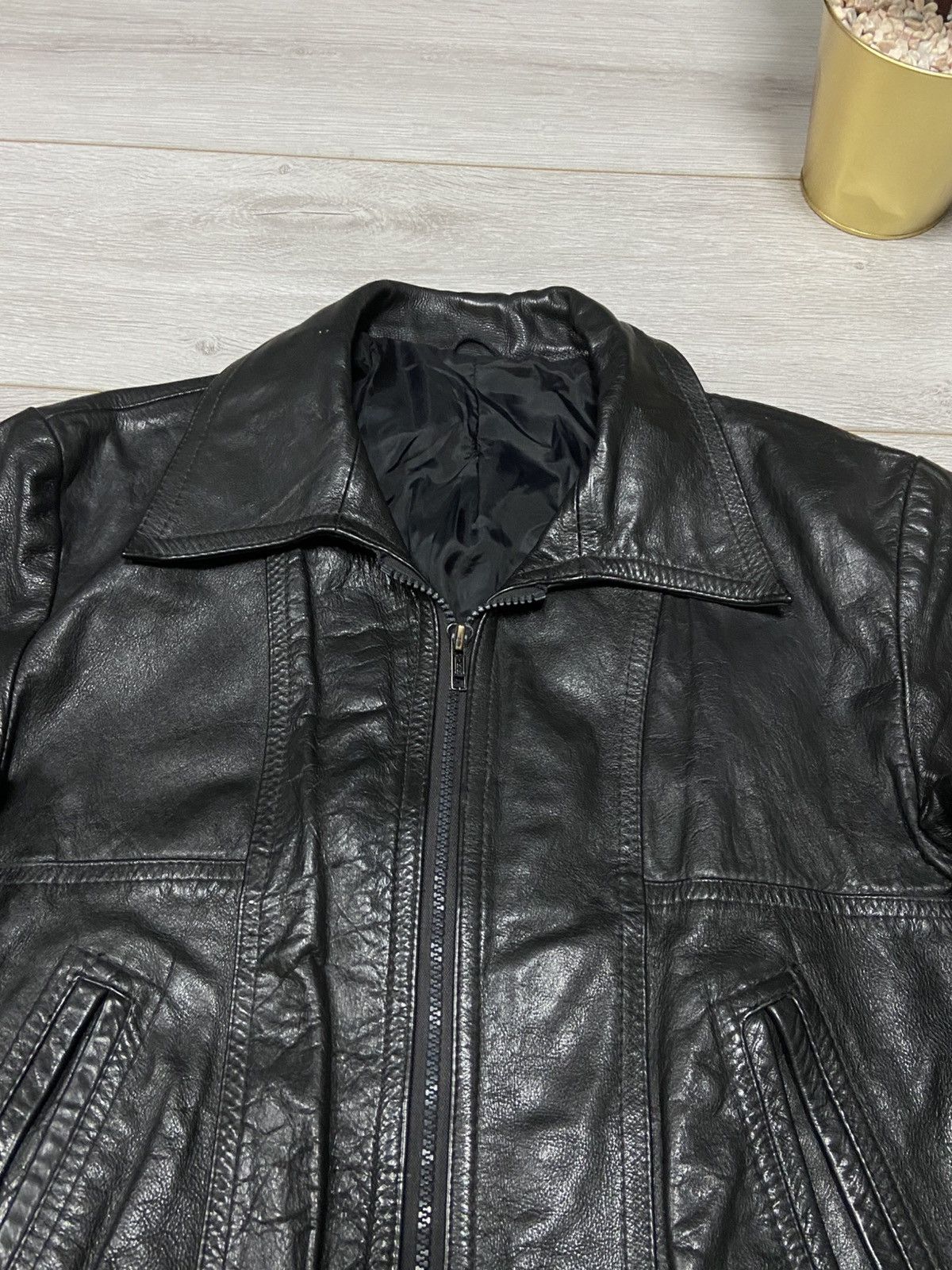 Genuine Leather Leather bomber jacket vintage zip Size US S / EU 44-46 / 1 - 3 Thumbnail