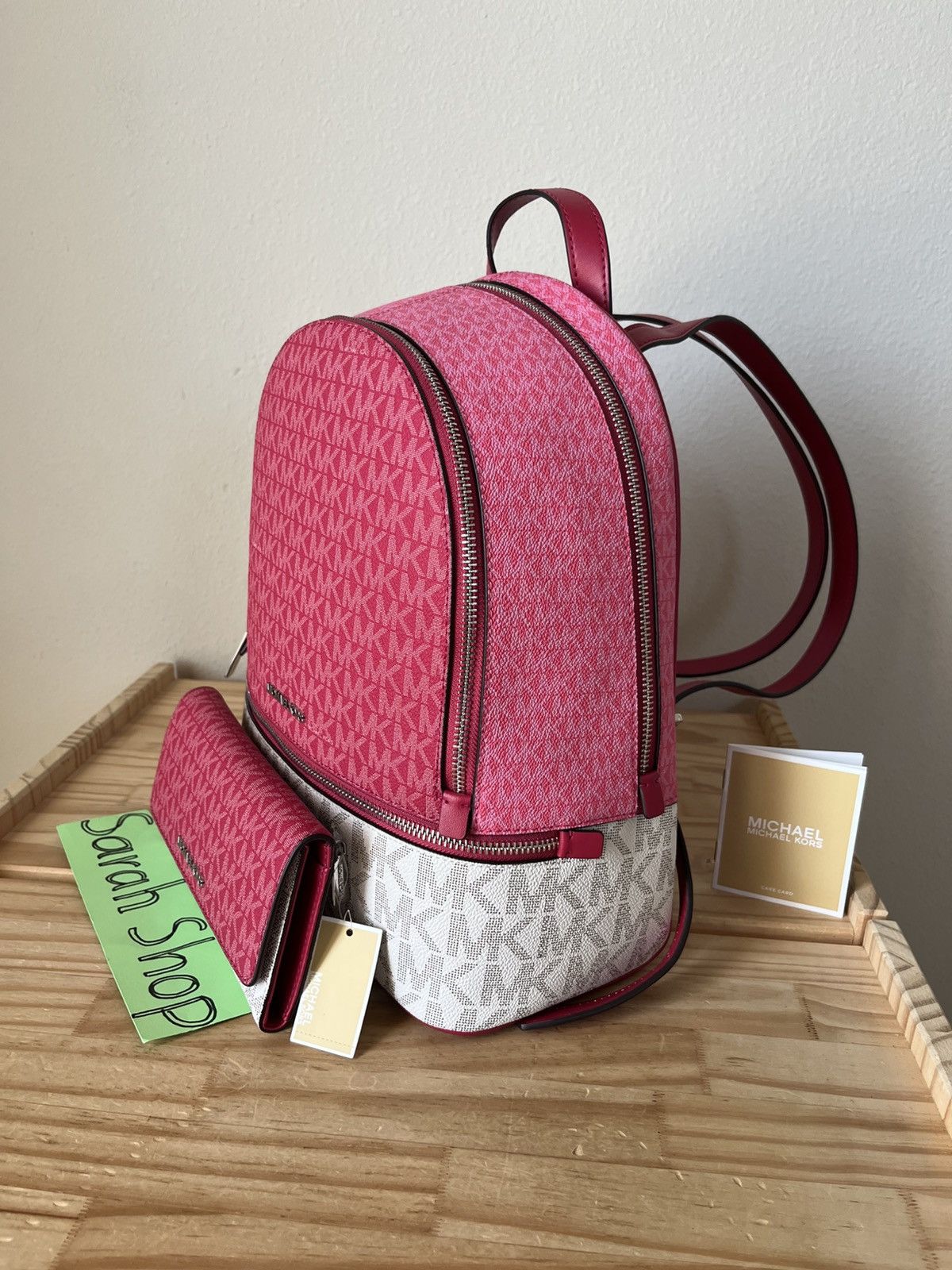Michael Kors Michael Kors Rhea medium zip backpack set Size ONE SIZE - 3 Thumbnail