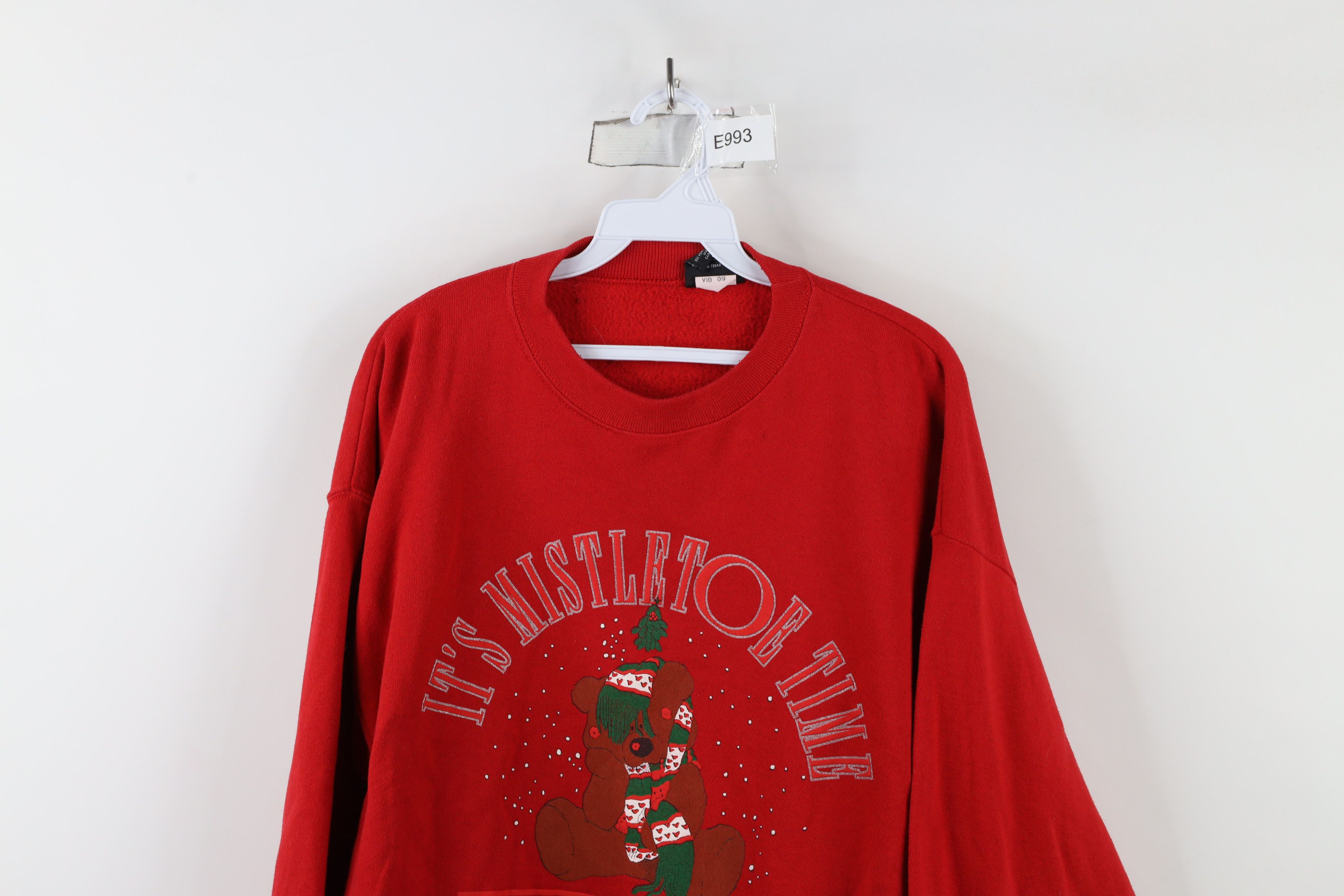 Vintage Vintage 90s Streetwear Christmas Ohio Sweatshirt Red USA Size L / US 10 / IT 46 - 2 Thumbnail