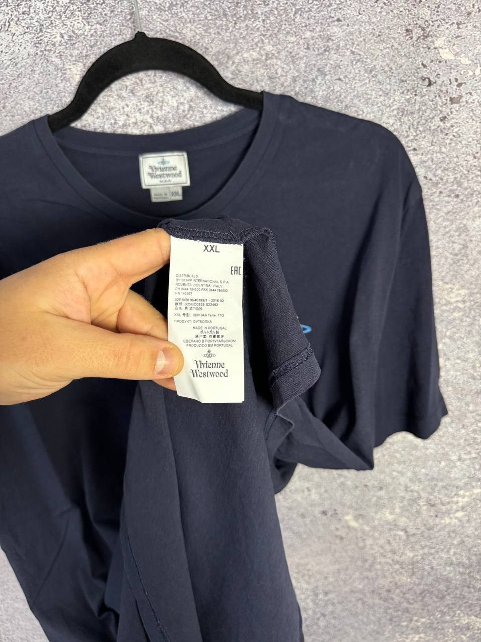 Vivienne Westwood Vivienne Westwood Orbital Embroidered Logo Blue Tee Size US XXL / EU 58 / 5 - 10 Thumbnail