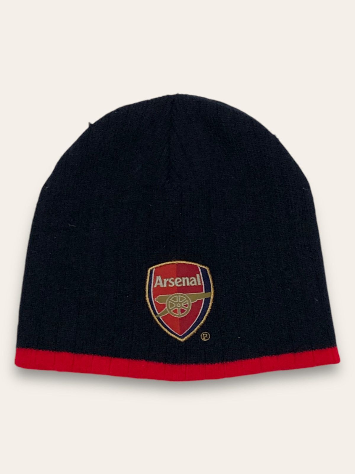 Other Vintage ARSENAL Navy Patch Logo Beanie Hat Size ONE SIZE - 1 Thumbnail