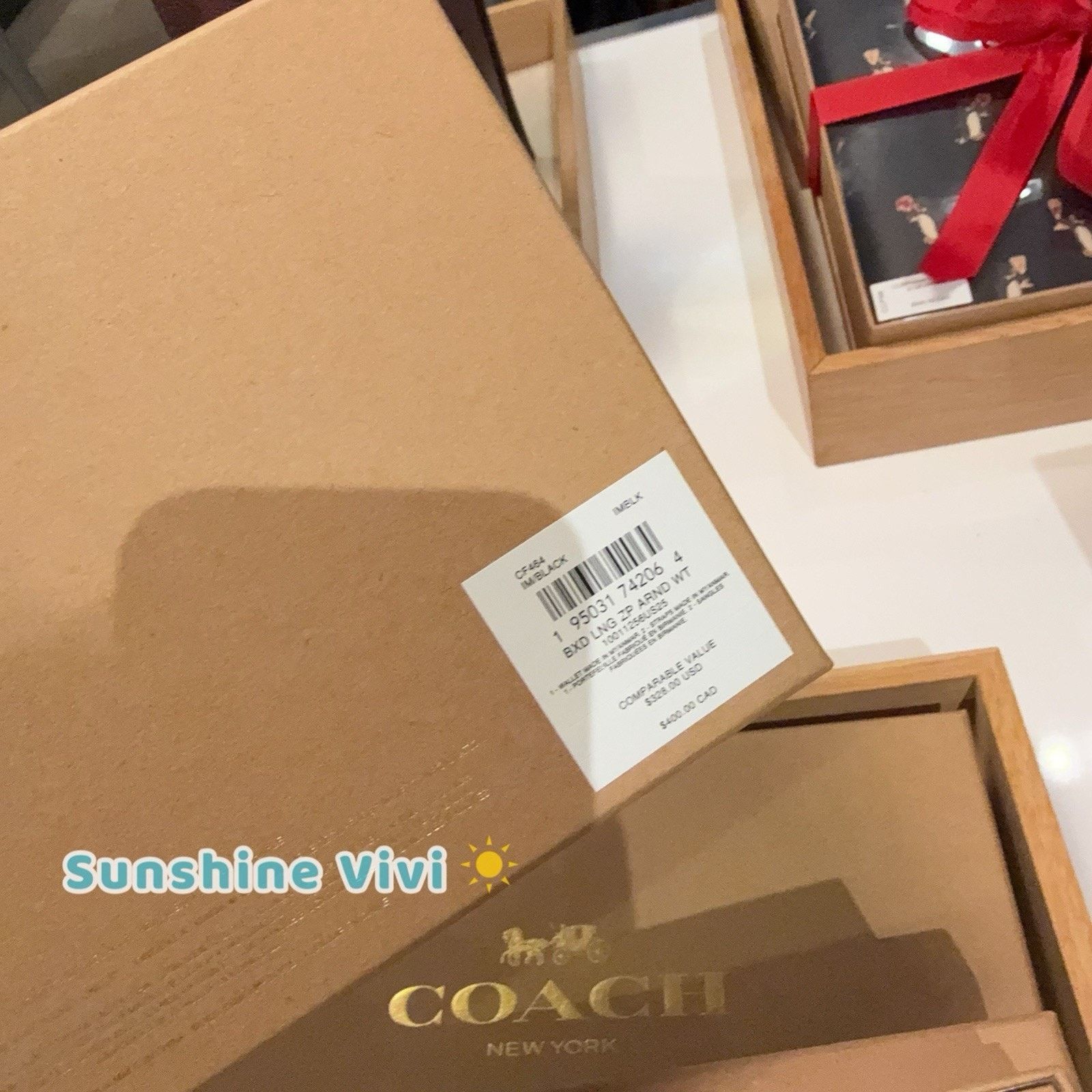 Coach NWT COACH CF464 Boxed Long Zip Around Wallet Leather Size ONE SIZE - 6 Thumbnail