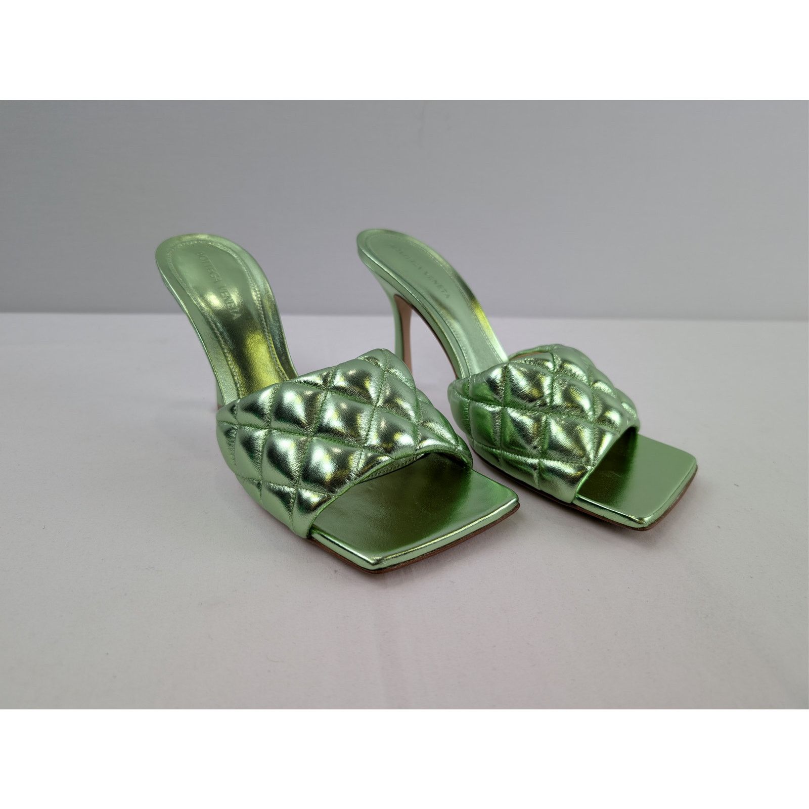 Bottega Veneta o1rshd1 Reflection Matelasse Padded Sandal in Pistachio Size US 9.5 / IT 39.5 - 5 Thumbnail