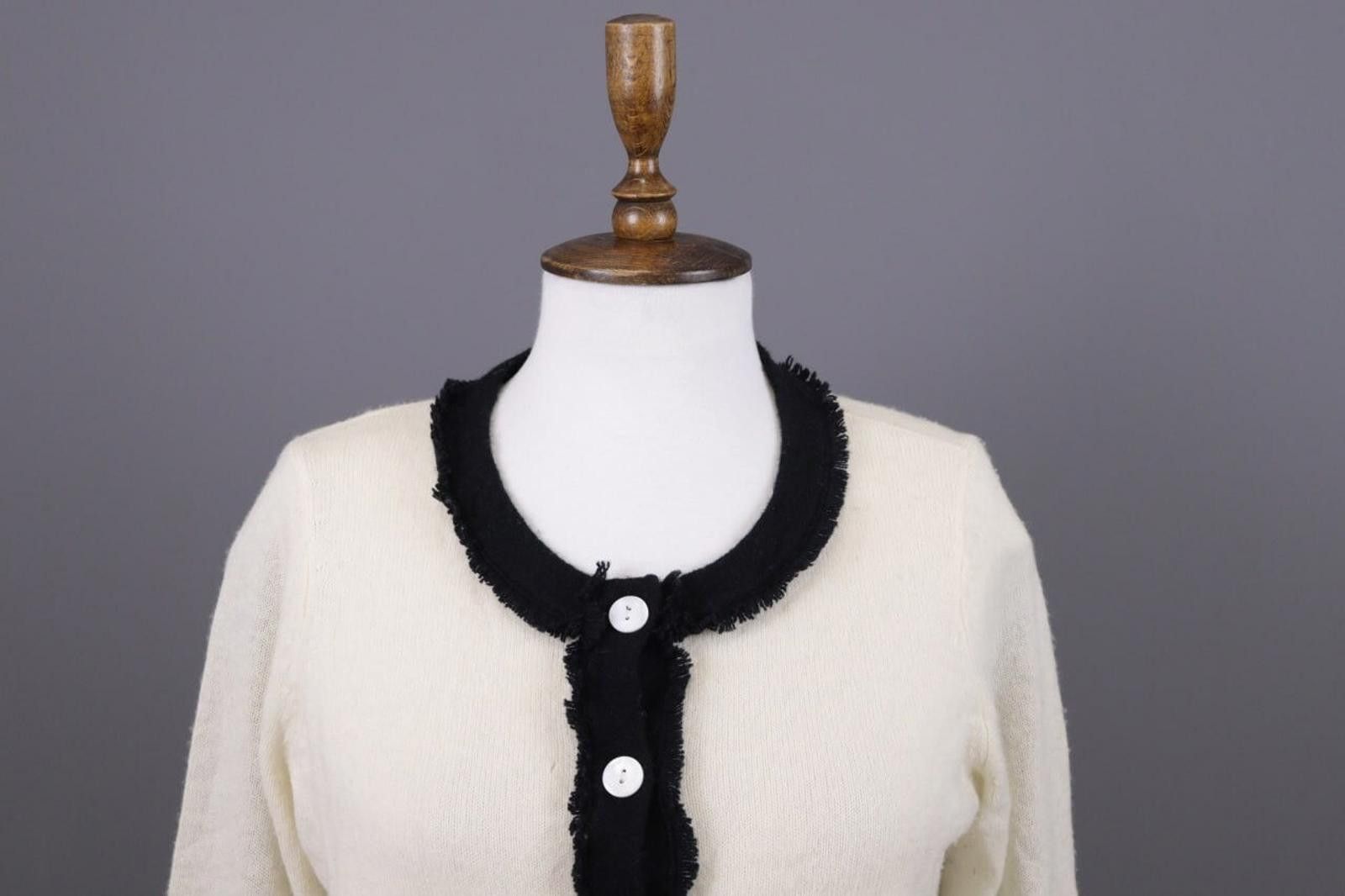 Designer Princess Goes Hollywood Beige Wool Cashmere Sweater Size 38 Size M / US 6-8 / IT 42-44 - 2 Thumbnail