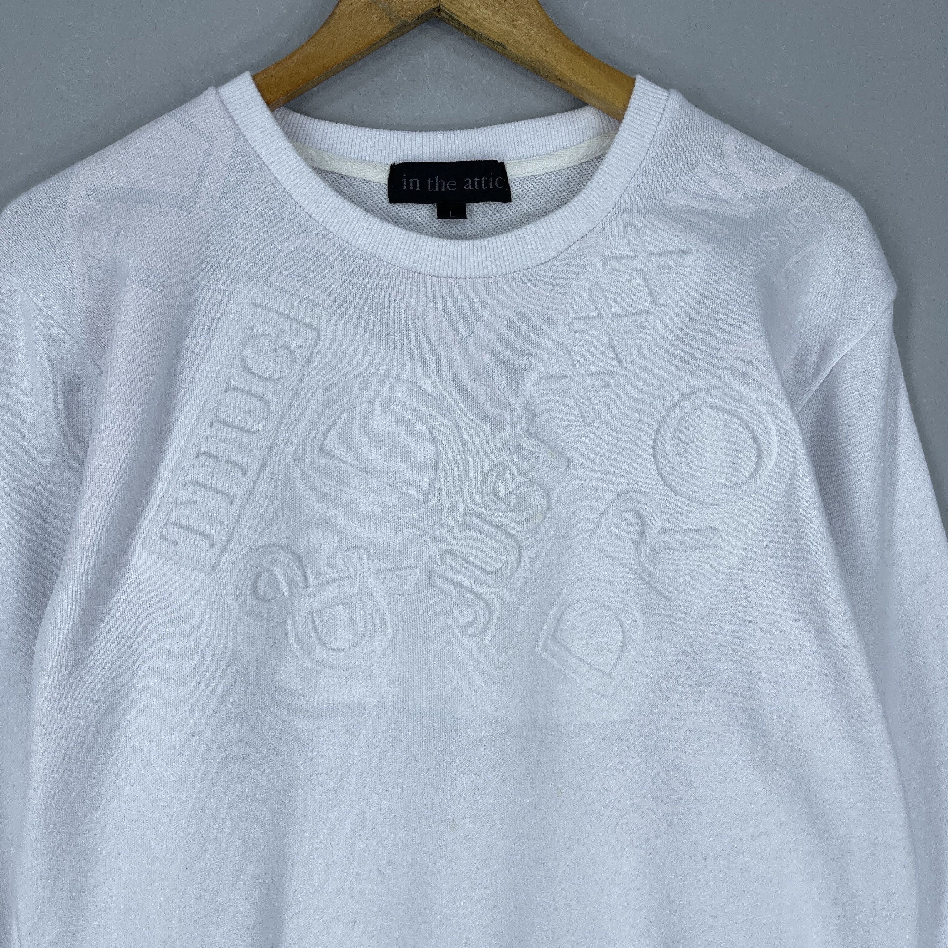 In The Attic Vintage IN THE ATTIC Quotes Printed Embroidery Sweatshirt Size US M / EU 48-50 / 2 - 2 Thumbnail