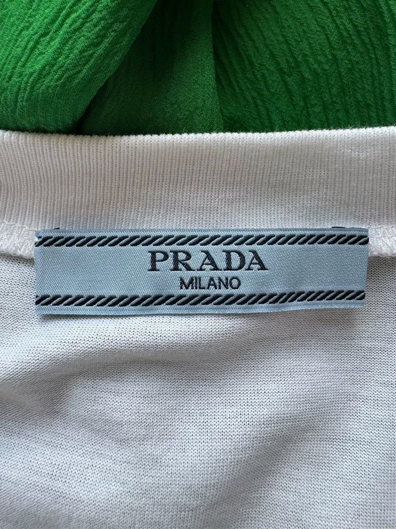 Prada Prada Pure cotton mulberry silk stitching long-sleeved dre Size XS / US 0-2 / IT 36-38 - 8 Thumbnail