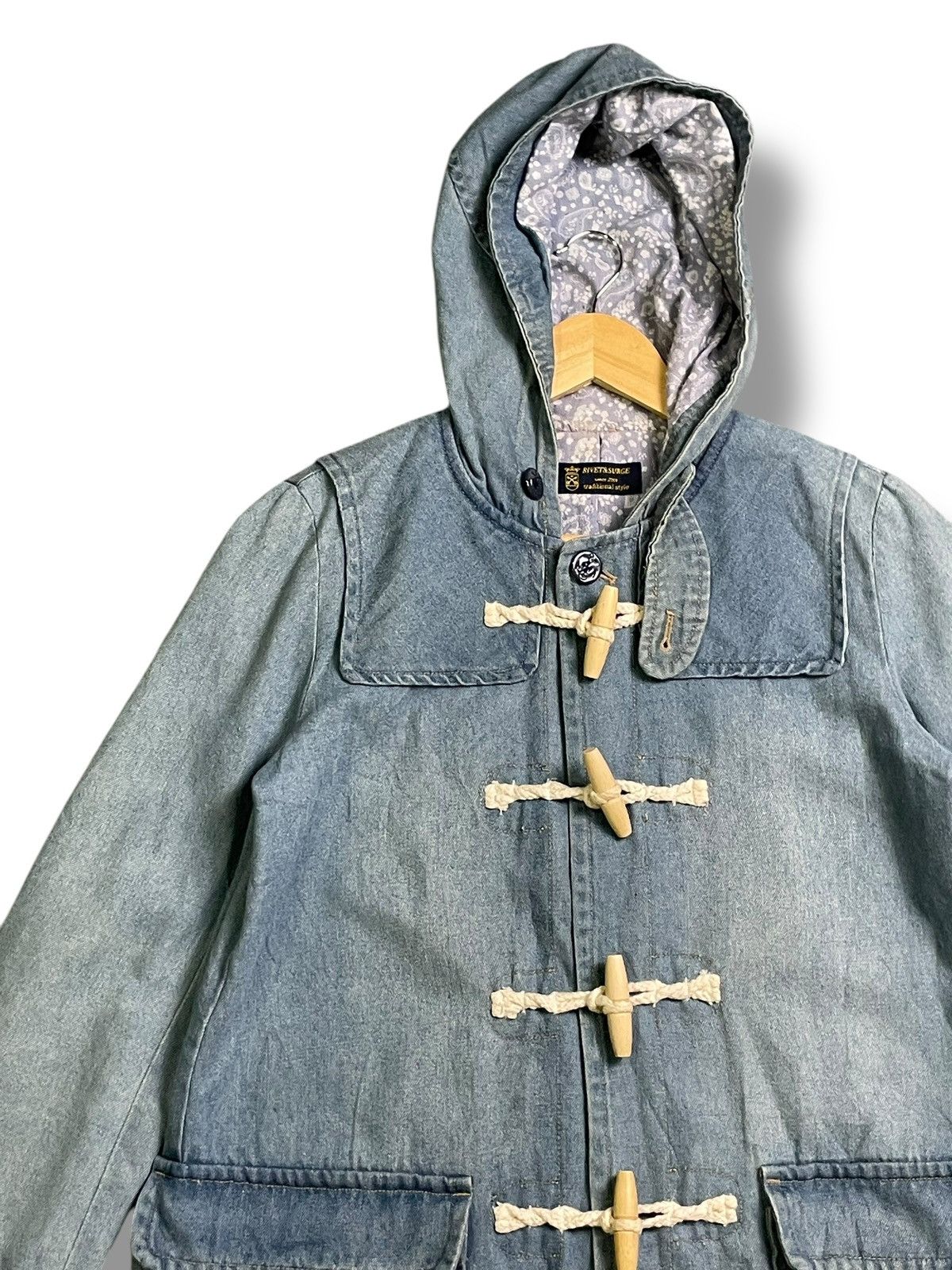 Japanese Brand × Vintage Rivet&Surge x Japanese Brand Denim Jacket (38) Size US S / EU 44-46 / 1 - 4 Thumbnail