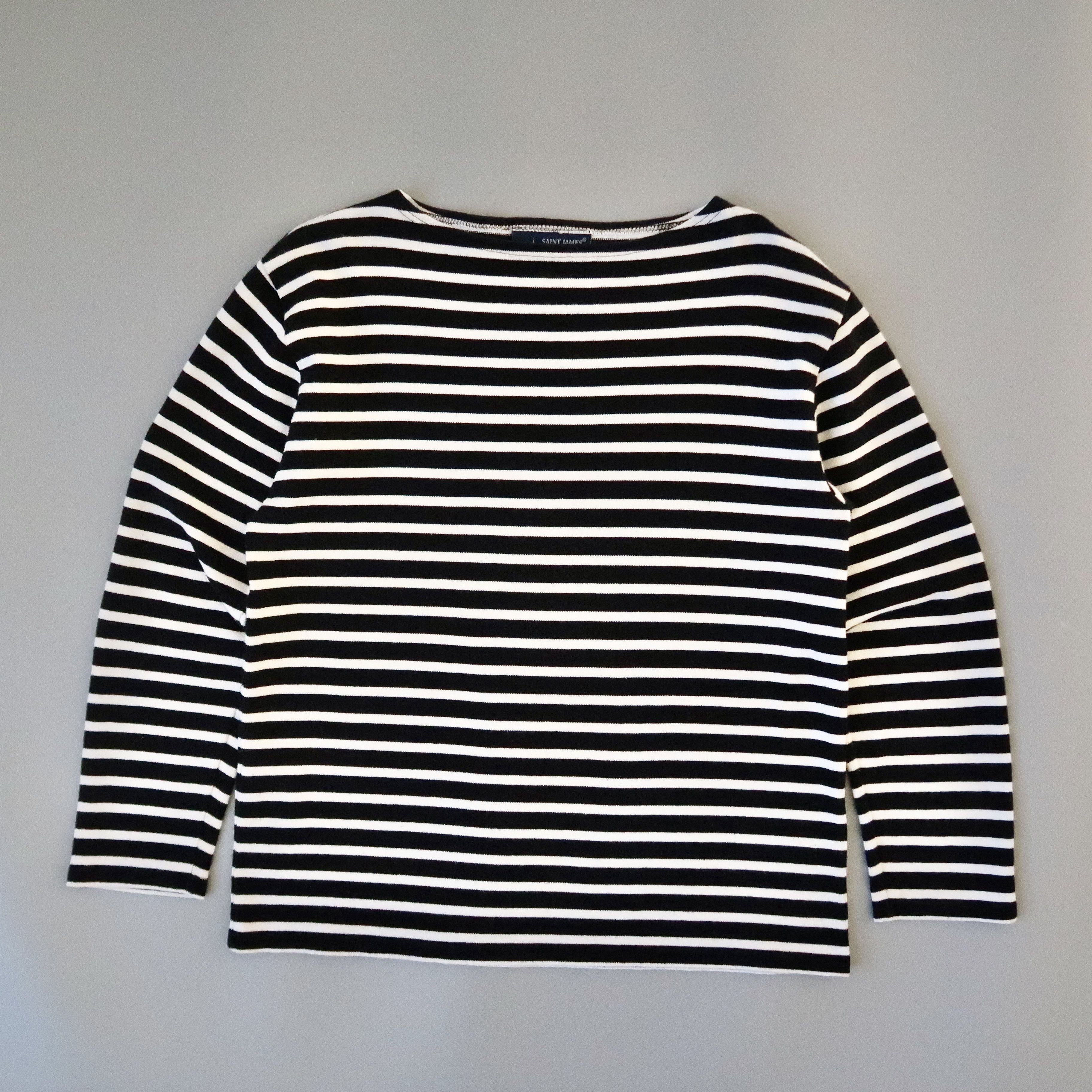 Saint James SAINT JAMES heavyweight cotton striped breton shirt, 3.5 Size US S / EU 44-46 / 1 - 2 Thumbnail