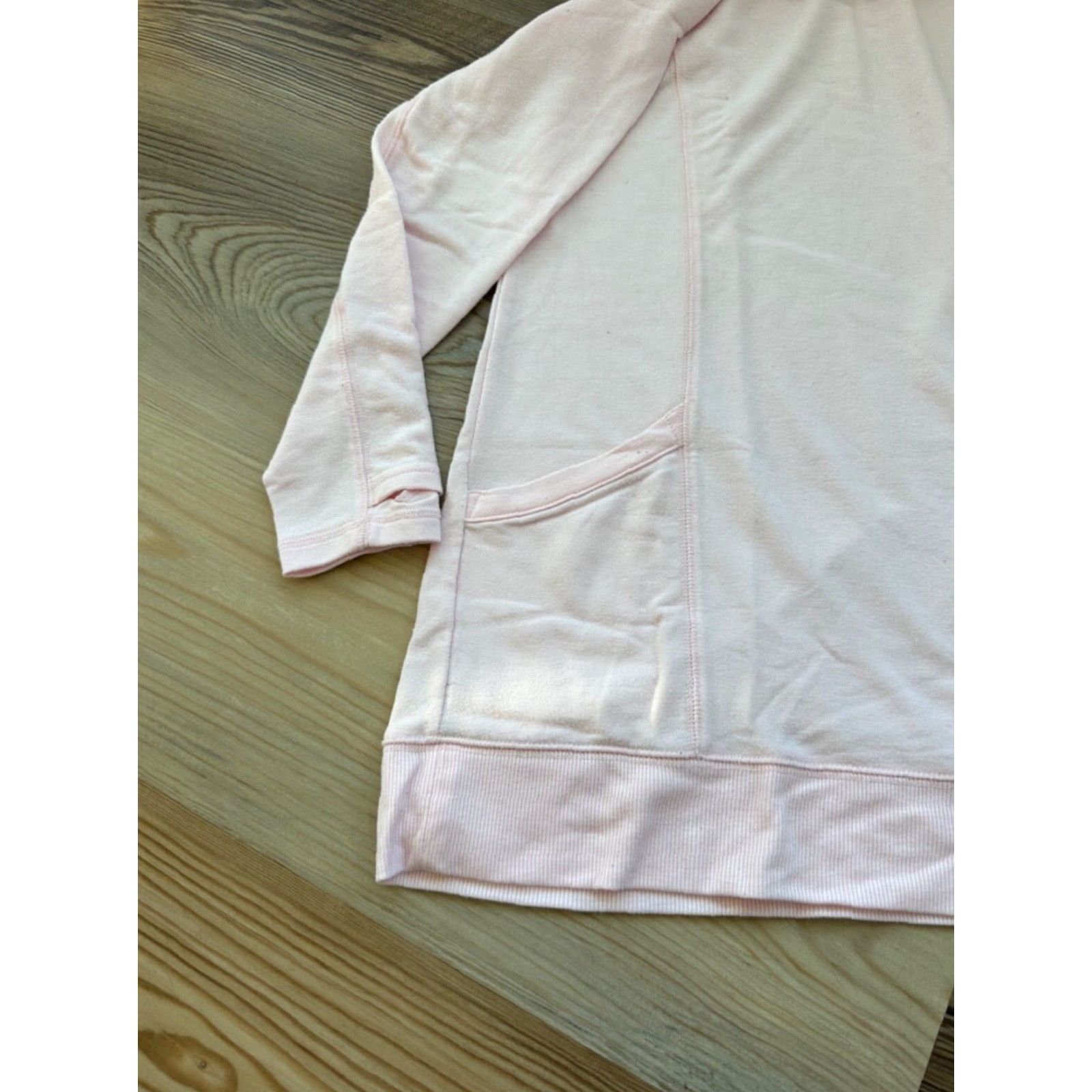 Tek Gear Womens Tek Gear Pink Dry Tek Turtleneck Tunic Sweatshirt with Pockets Size Medium Size M / US 6-8 / IT 42-44 - 2 Thumbnail