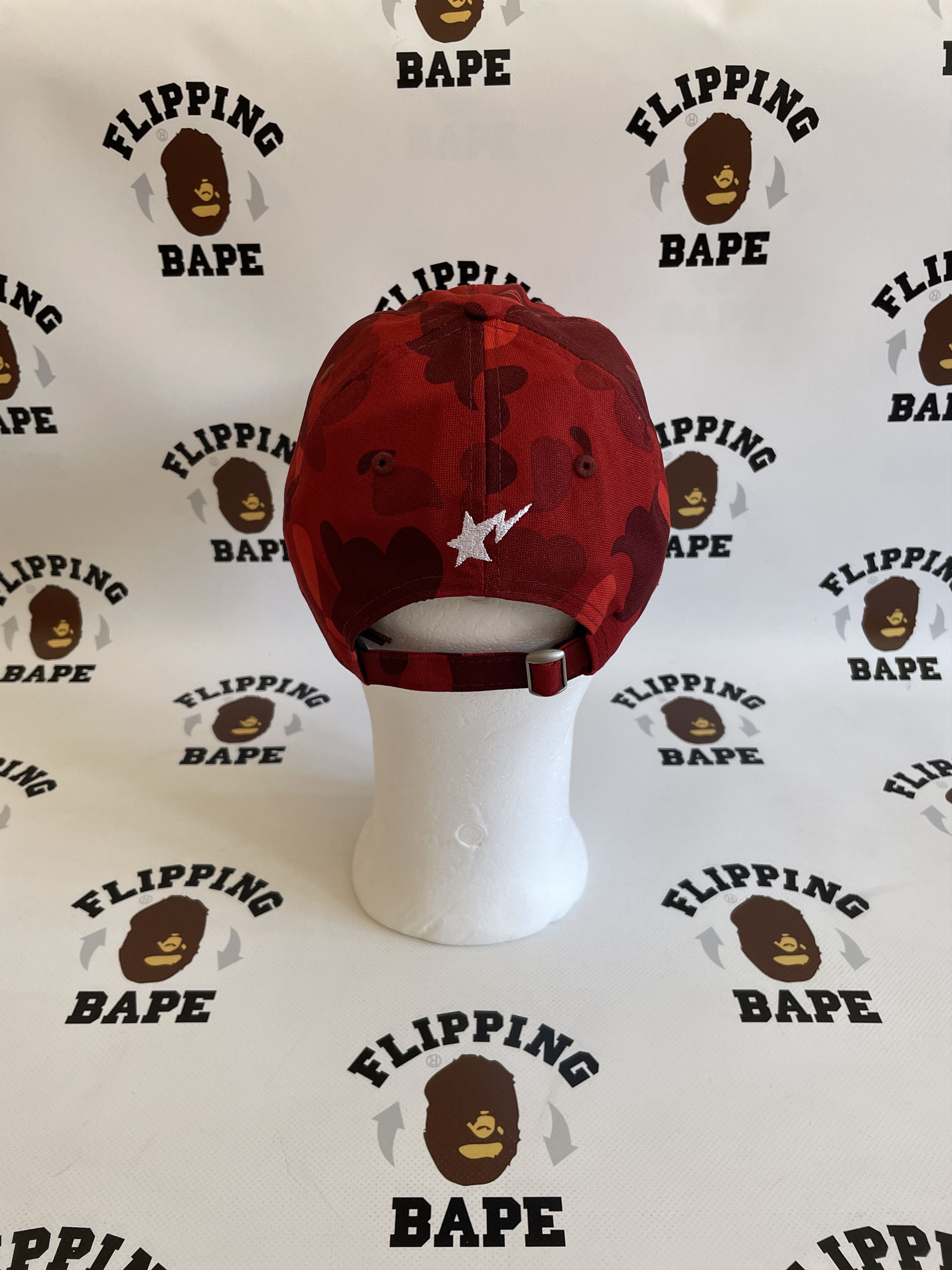 Bape BAPE NEW ERA COLOR CAMO APE HEAD 9TWENTY CAP RED Size ONE SIZE - 3 Thumbnail