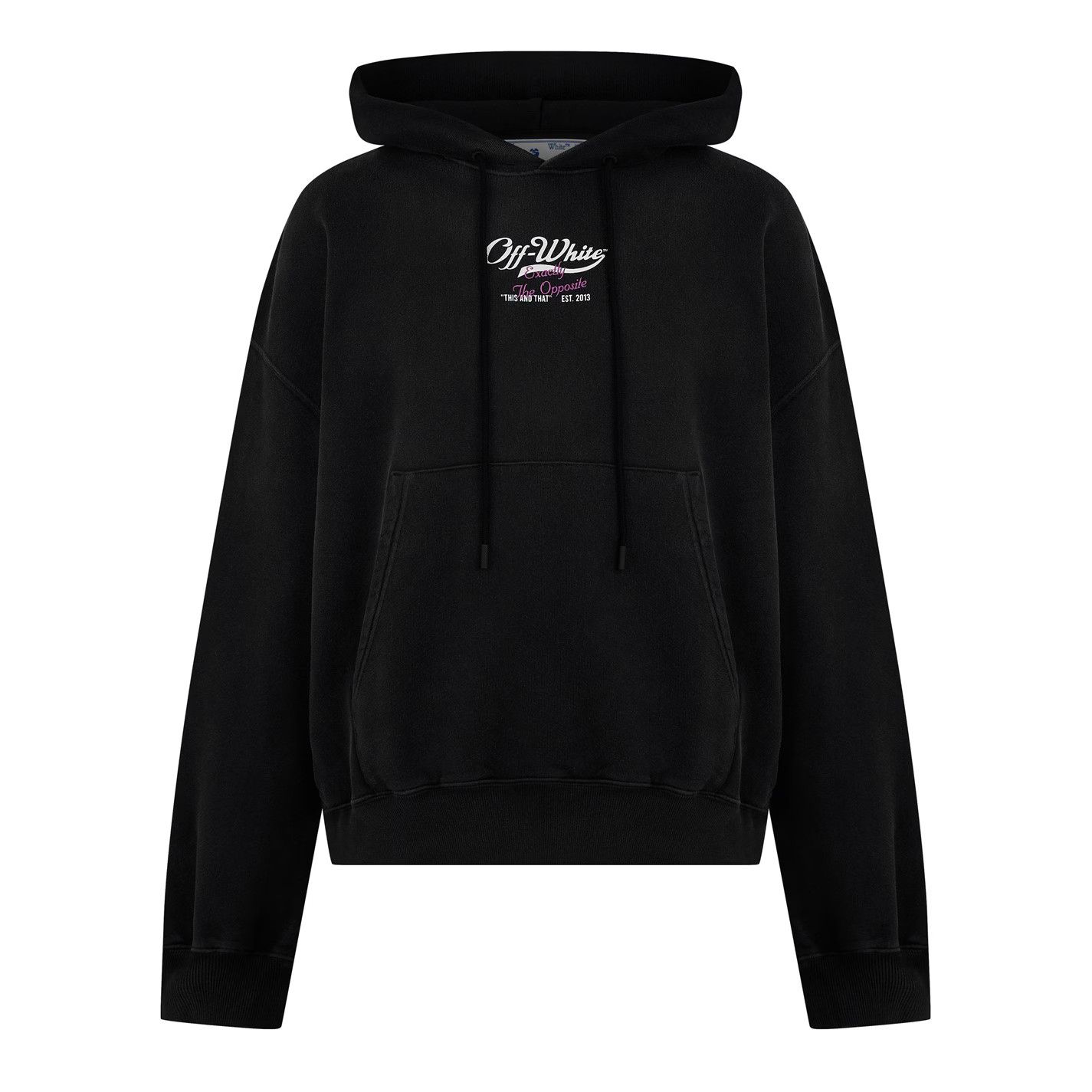 Off-White o1g2r1mq0226 Wave Off Hoodie In Black Size US S / EU 44-46 / 1 - 1 Thumbnail