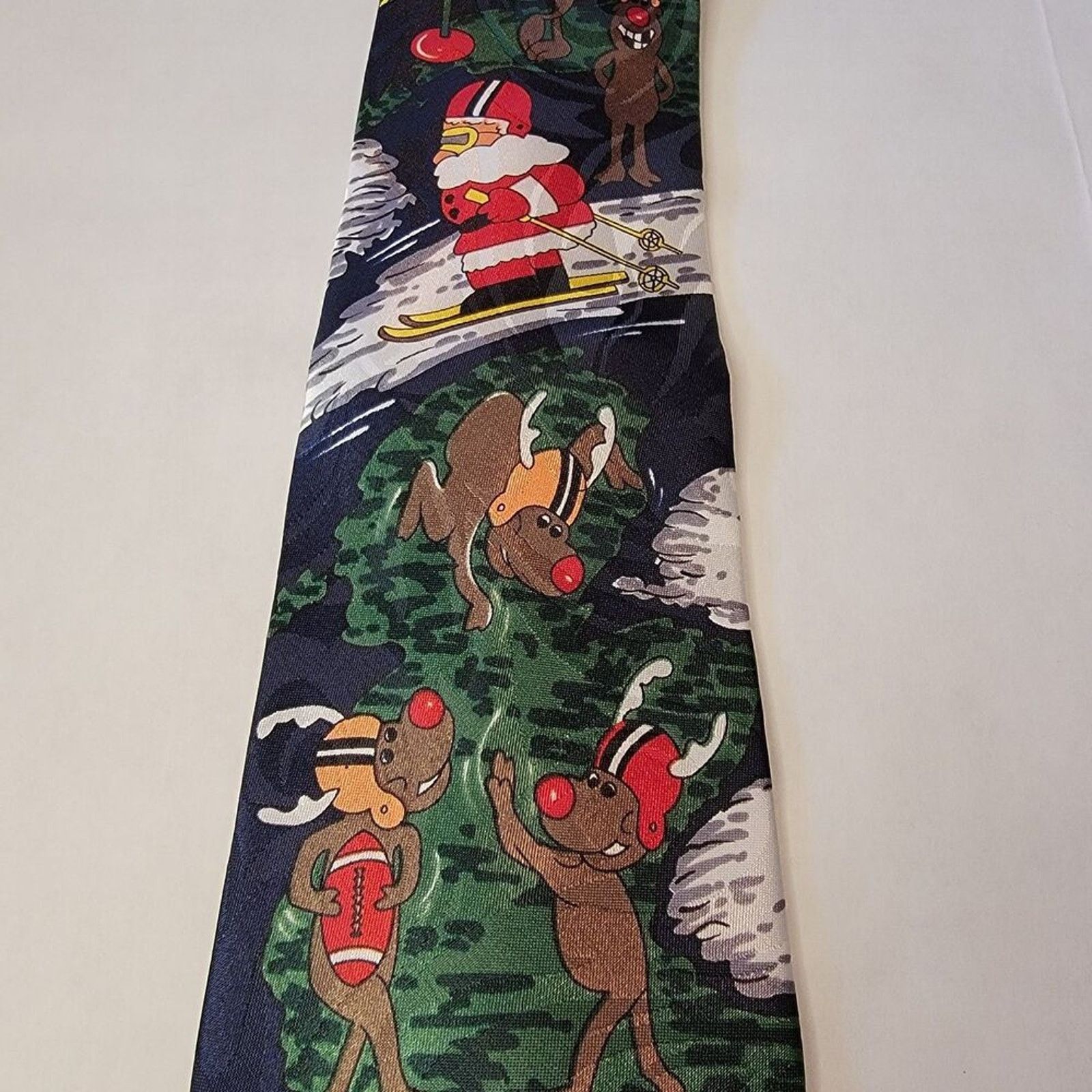 Other Steven Harris Handmade Christmas Tie Santa Ski Deer Football Size ONE SIZE - 1 Thumbnail