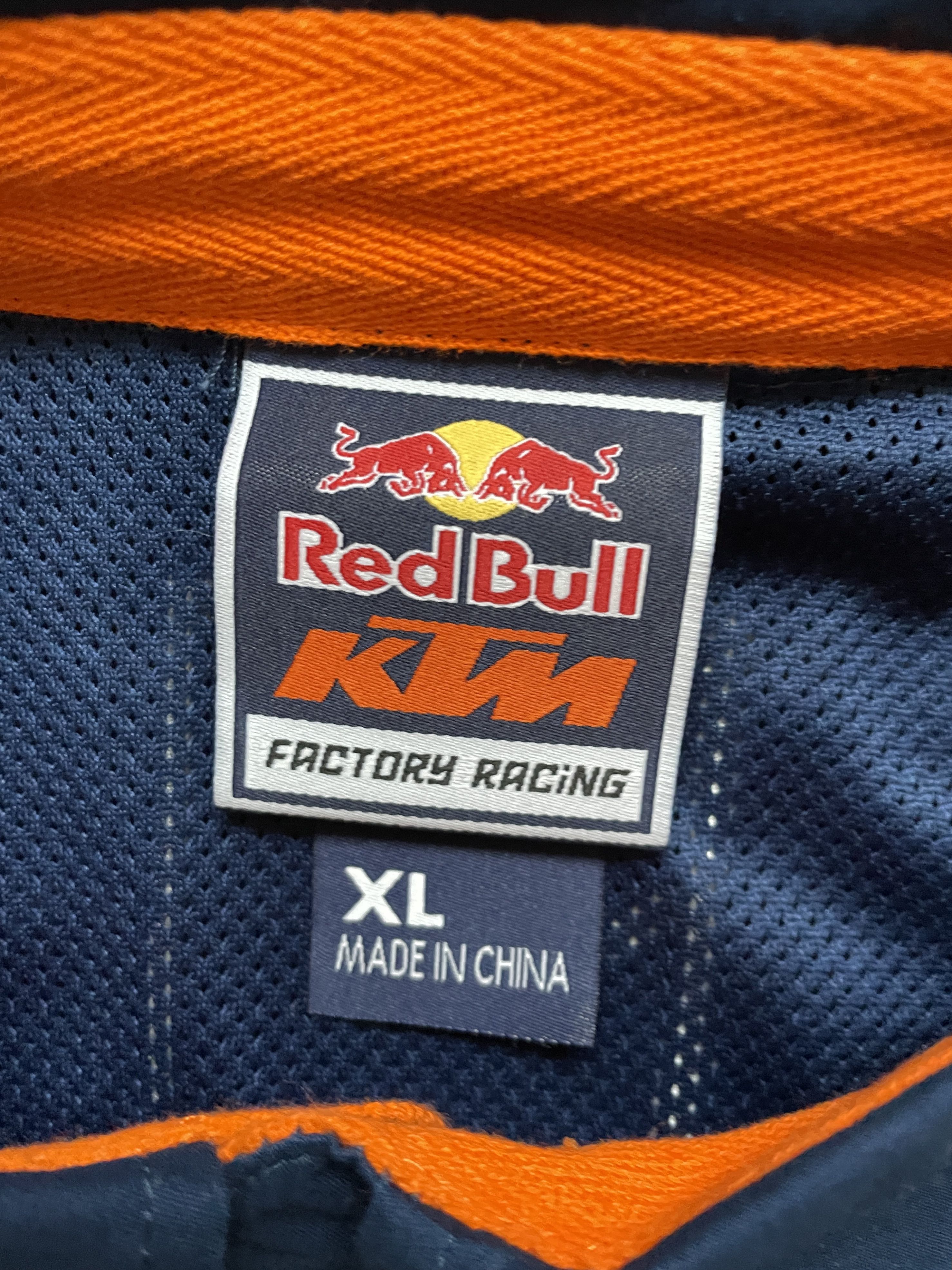 Red Bull RED BULL KTM MOTOCROSS ORANGE NAVY MOTO SHIRT Size US XL / EU 56 / 4 - 4 Thumbnail
