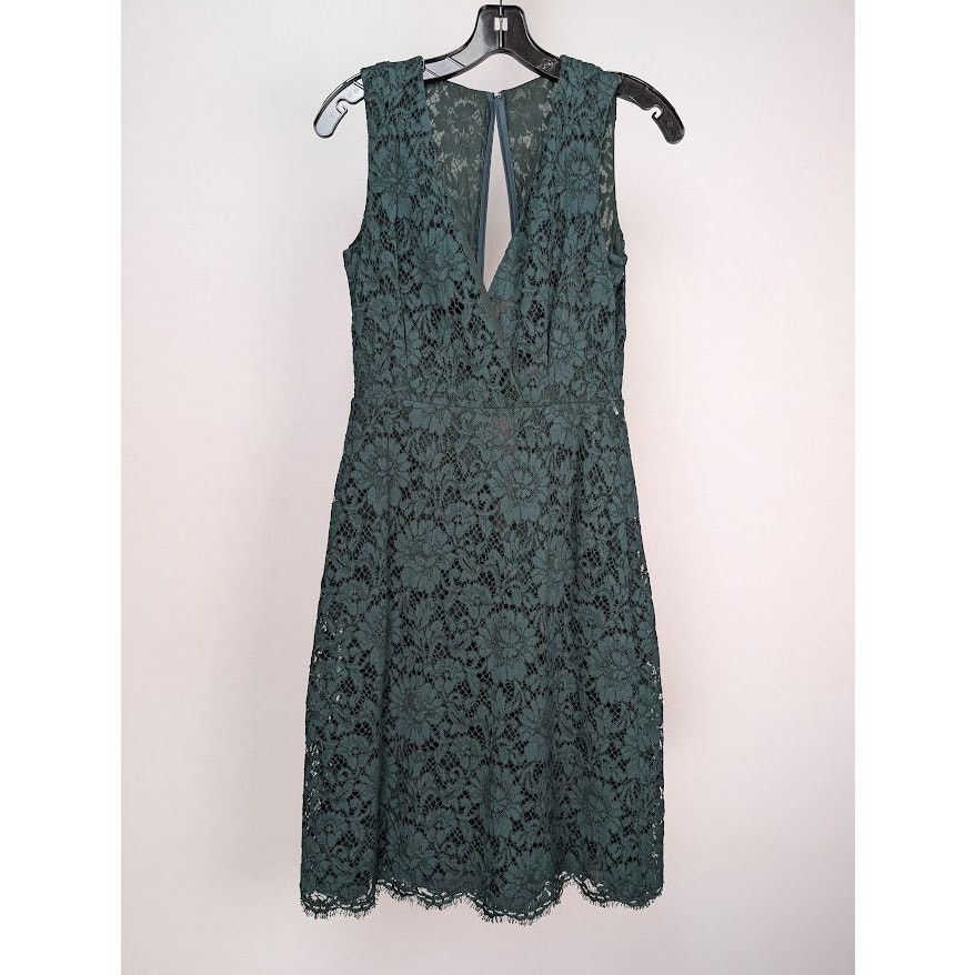 Valentino o1rshd1 Lace Dress in Green Size XS / US 0-2 / IT 36-38 - 1 Thumbnail