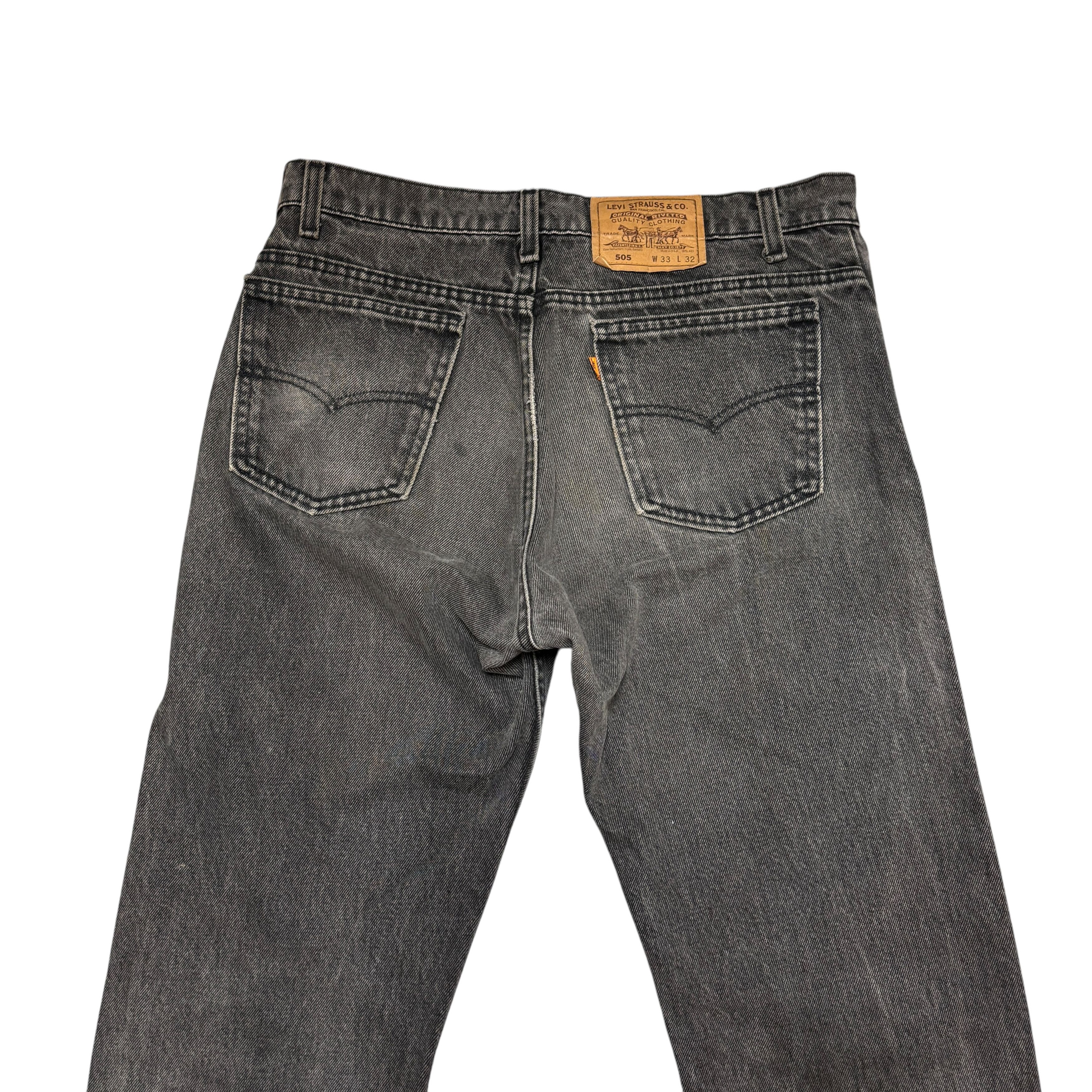Levi's Vintage Levis 505 Jeans 90s Made In Usa Orange Tab Size US 33 - 10 Thumbnail