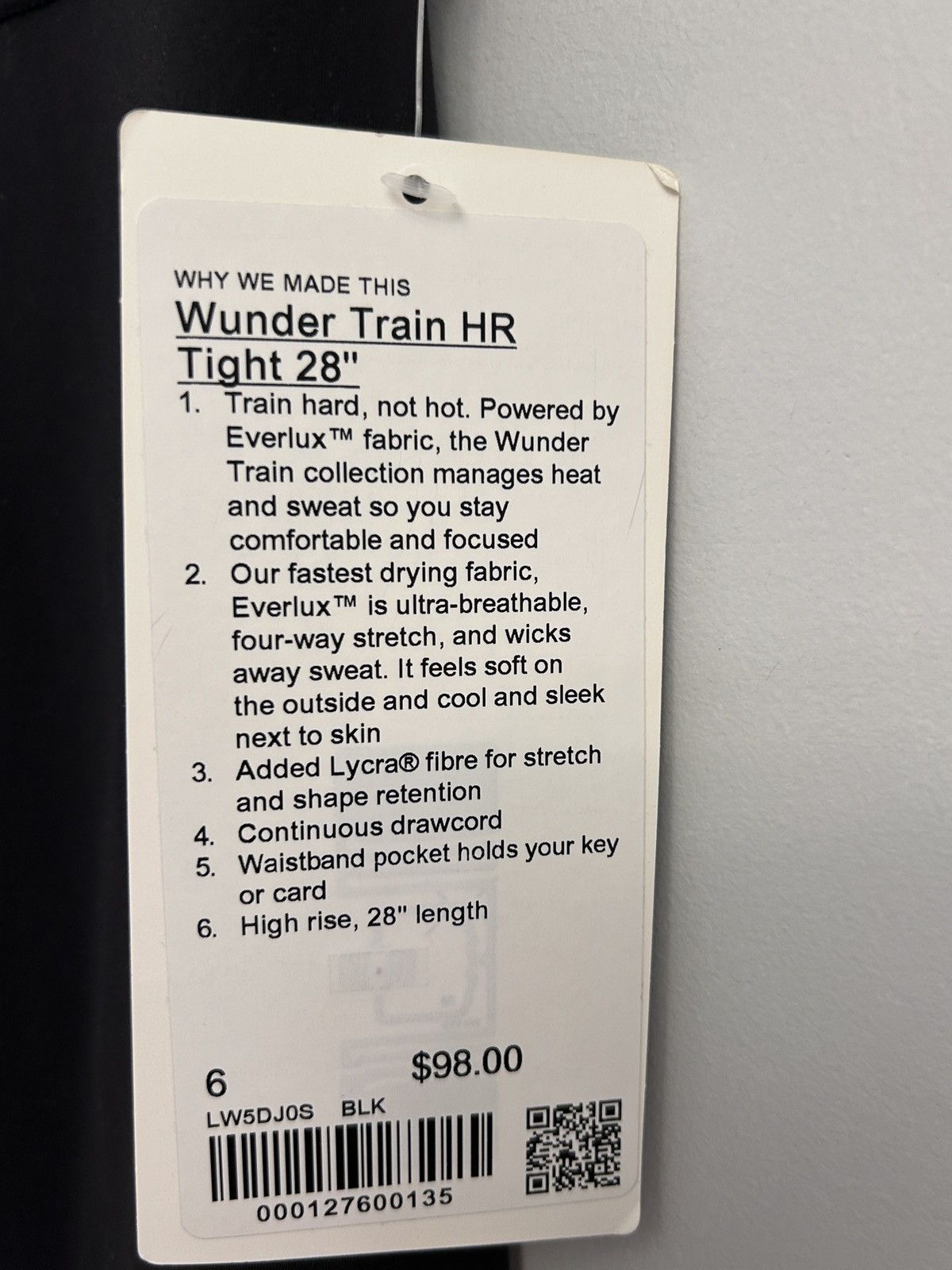 Lululemon Lululemon Wunder Train Tights/leggings Black Size 6 28" Size 28" / US 6 / IT 42 - 9 Thumbnail