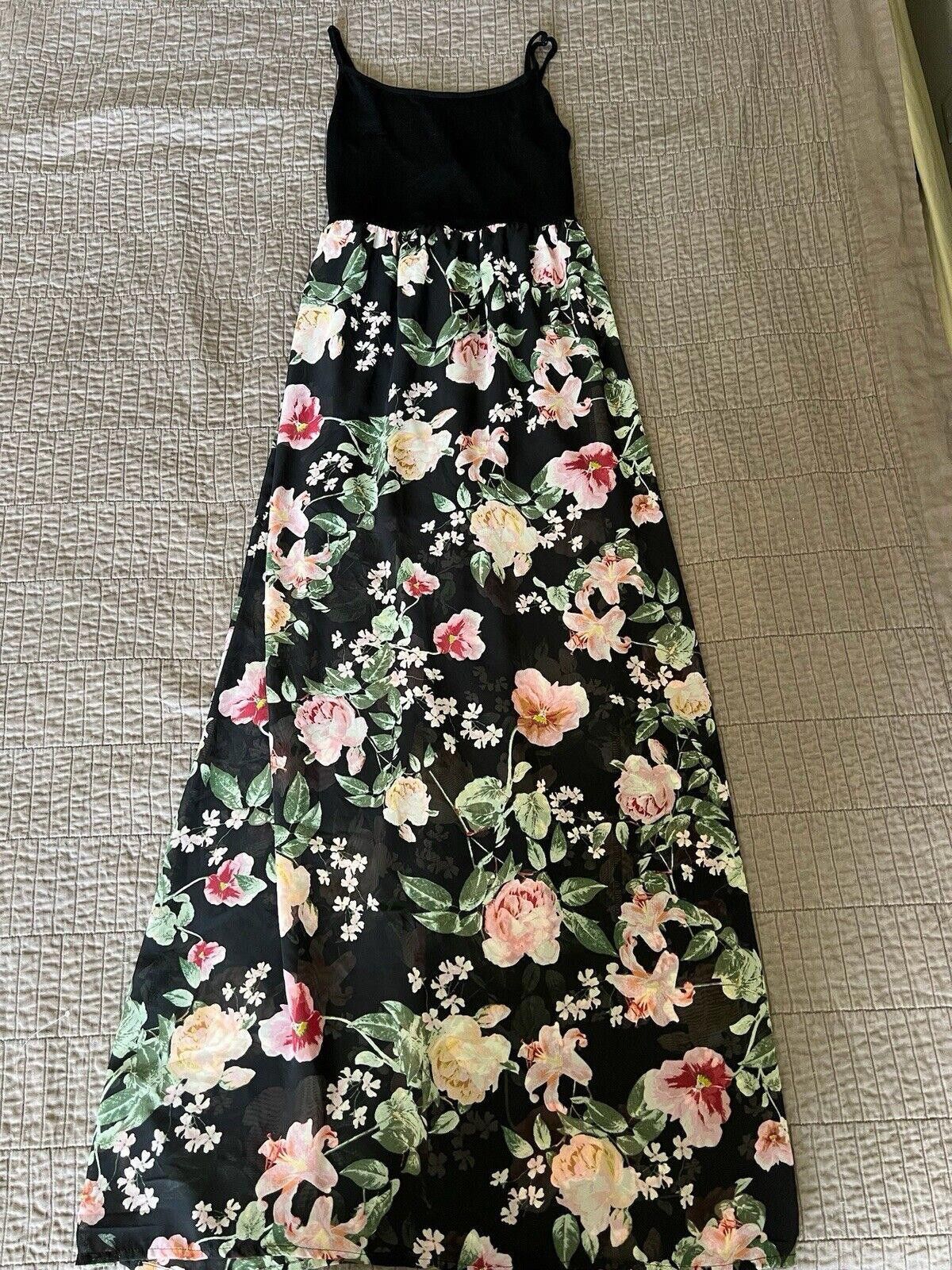 Forever 21 Forever 21 Long Floral Spaghetti Strap Dress Size M Size M / US 6-8 / IT 42-44 - 1 Thumbnail