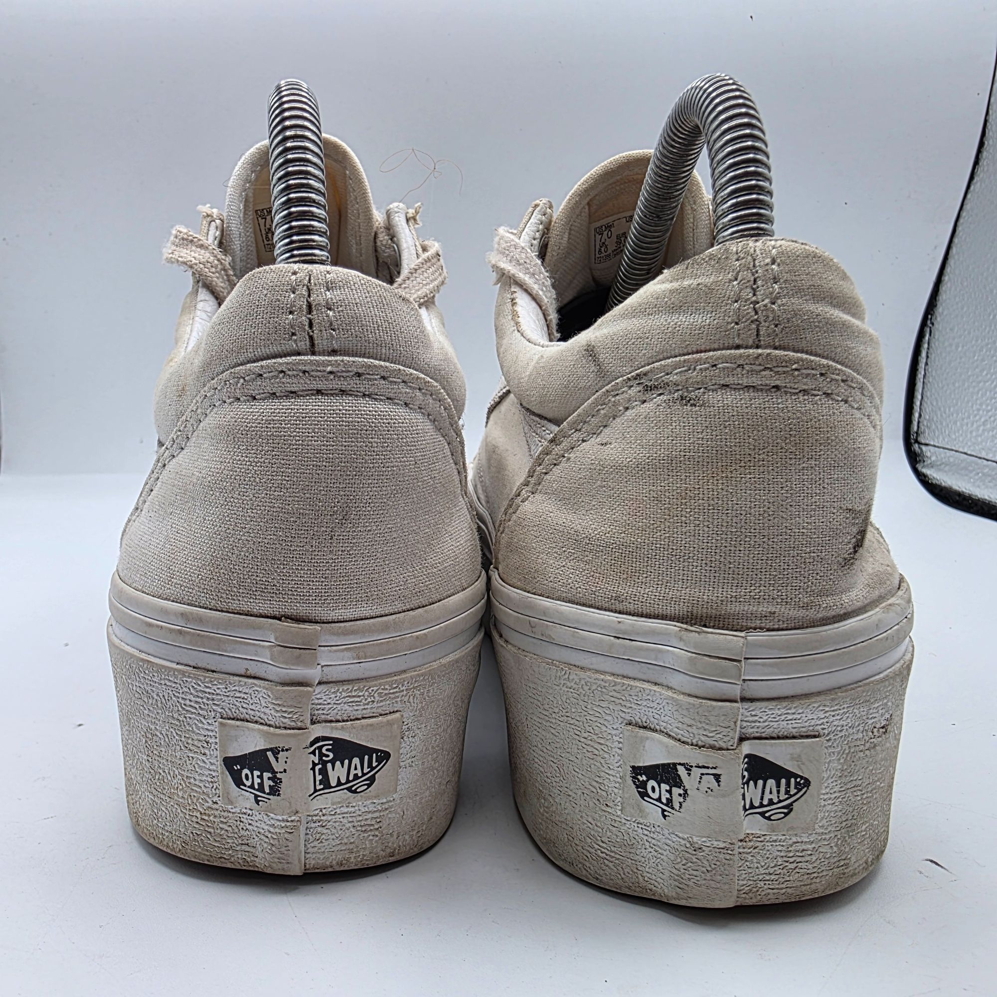 Vans Vans Old Skool Platform Womens Size 8.5 Triple White Athleti Size US 8.5 / IT 38.5 - 4 Thumbnail