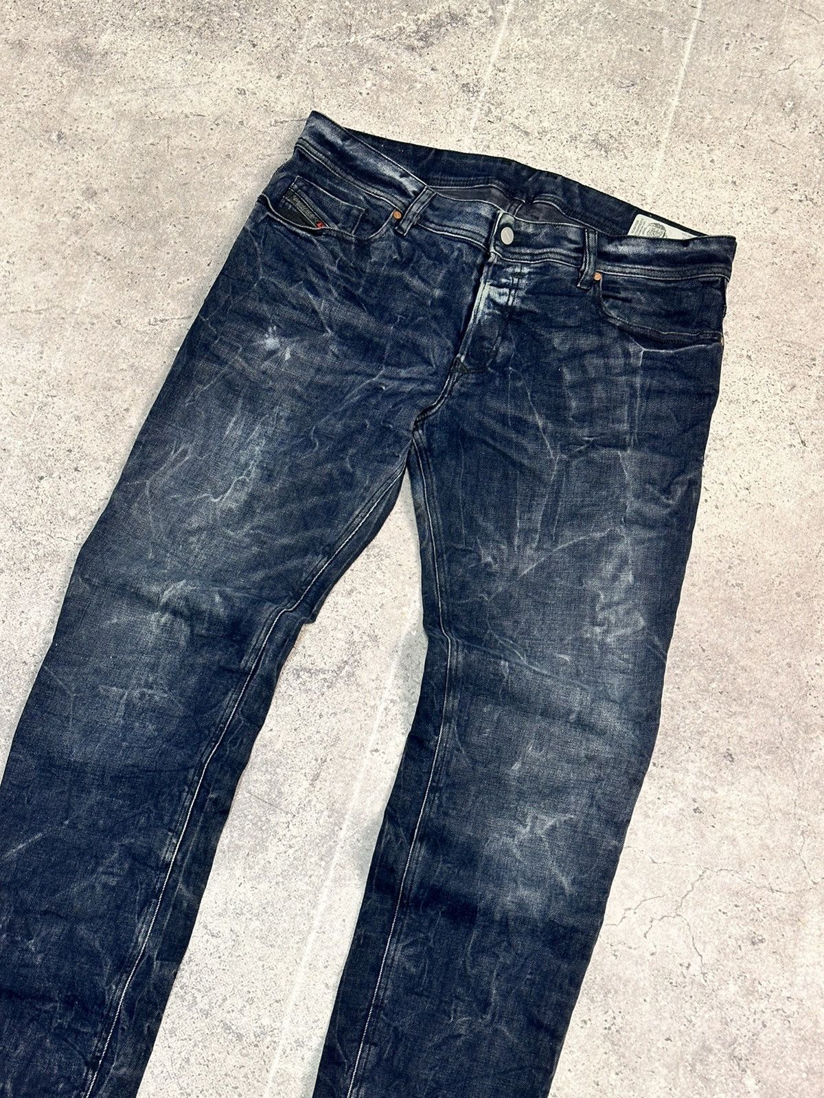 Diesel Diesel blue washed jeans vintage Italy Y2K streetwear Size US 34 / EU 50 - 4 Thumbnail