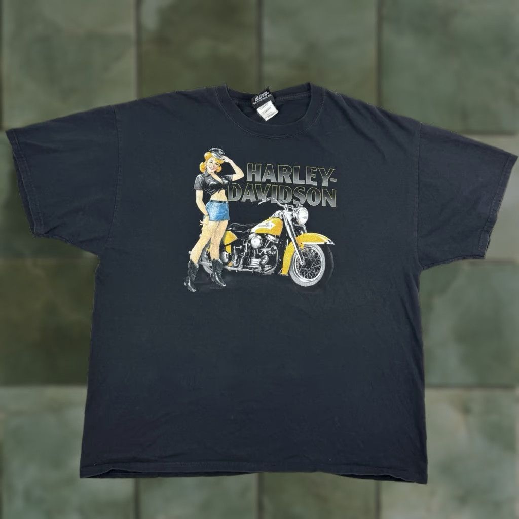Harley Davidson VINTAGE Harley-Davidson T-Shirt Adult XL Black Graphic Print 2000s Motorcycle Biker Mens Size US XL / EU 56 / 4 - 1 Thumbnail