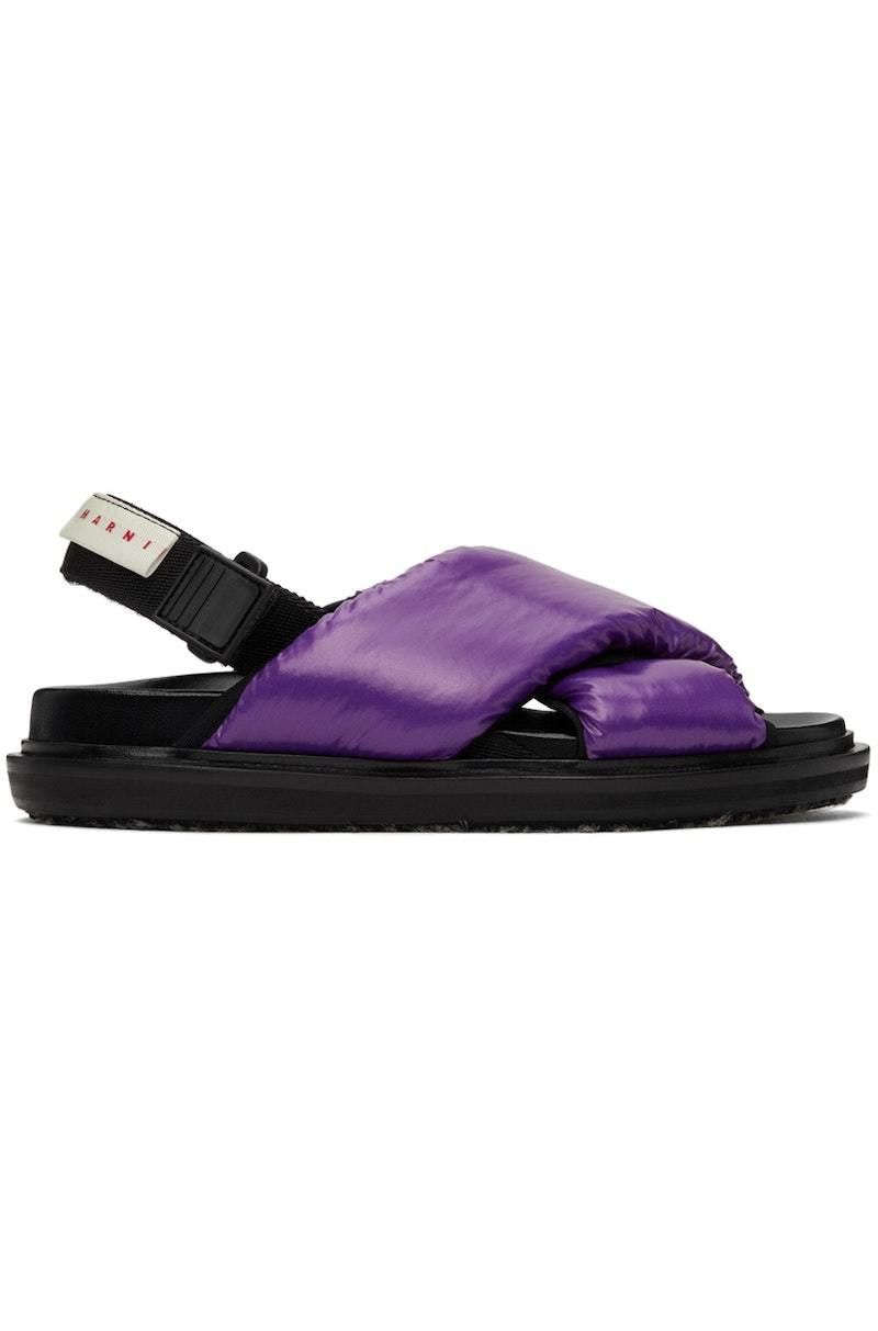 Marni o1y1125 Sandals in Purple/Black Size US 7 / IT 37 - 1 Thumbnail
