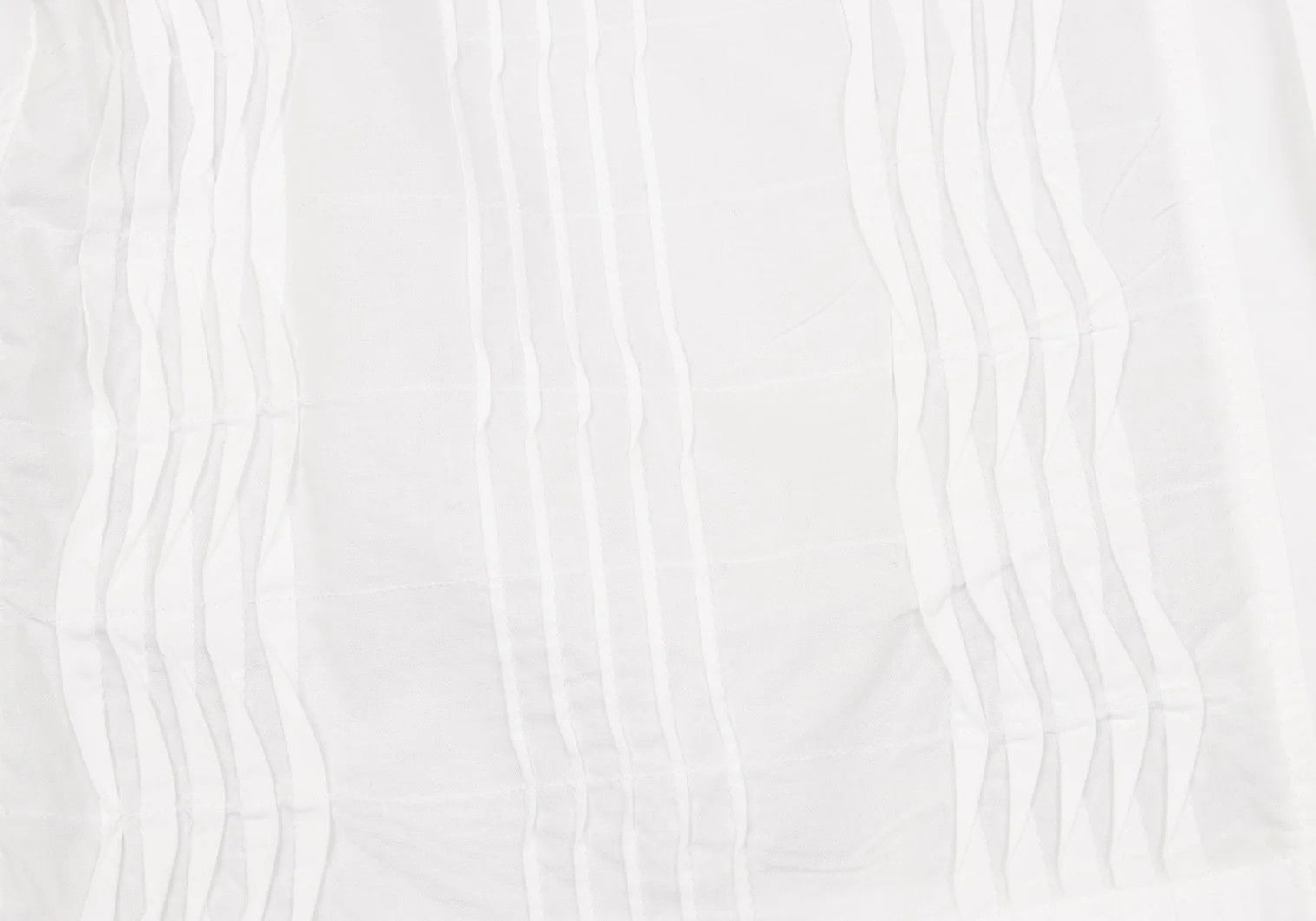 Issey Miyake Front Wave Pleats Design Long Sleeve Shirt in Off-White Size US S / EU 44-46 / 1 - 8 Thumbnail