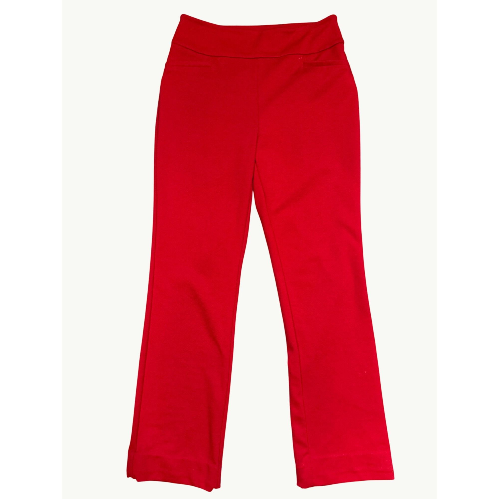 Other 7th Avenue Design Studio Medium Red Pants Bold Chic Trousers Size 30" / US 8 / IT 44 - 3 Thumbnail
