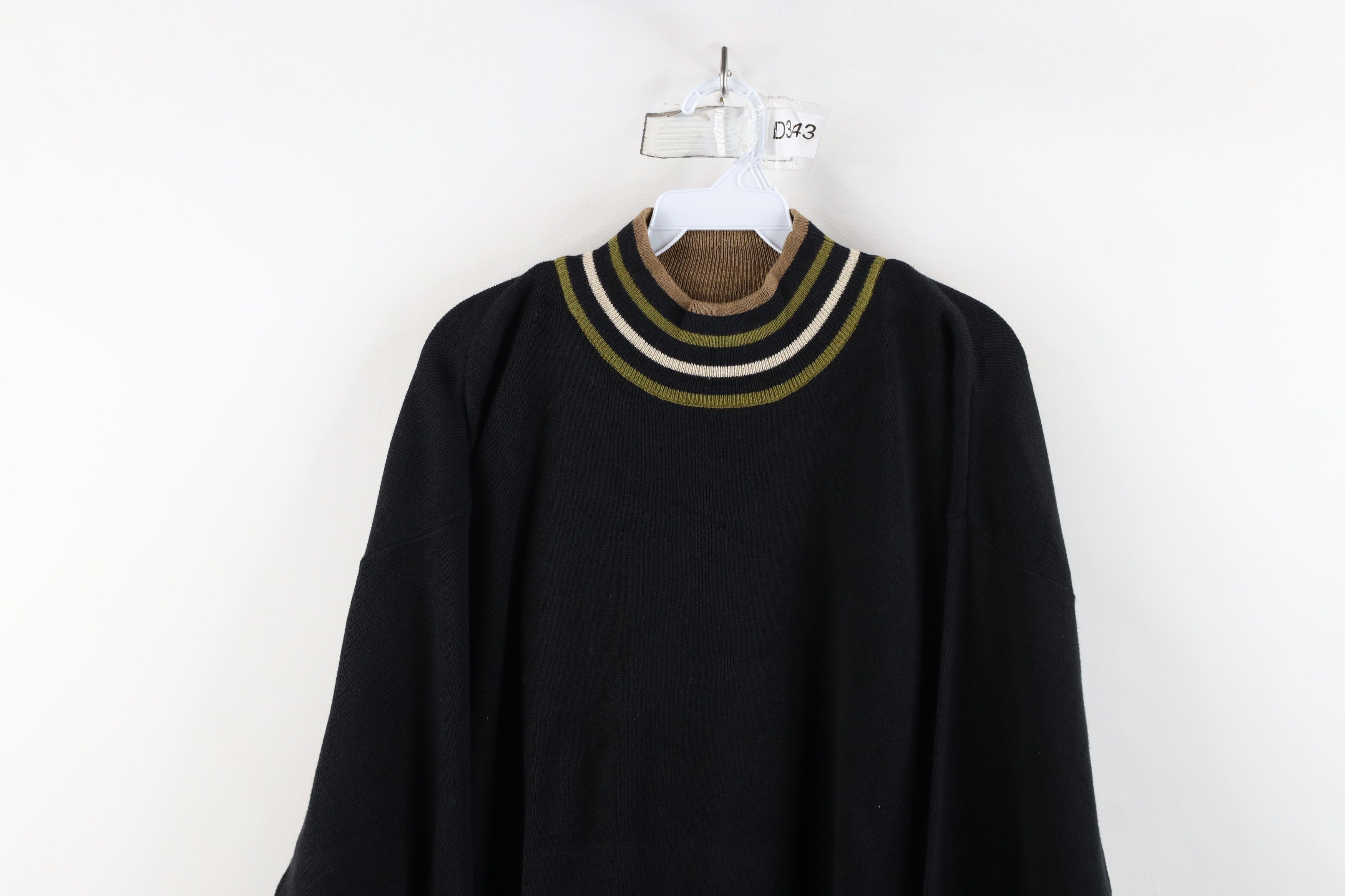 Vintage Vintage 90s Streetwear Baggy Oversized Ribbed Knit Sweater Size XXL / US 16-18 / IT 52-54 - 2 Thumbnail