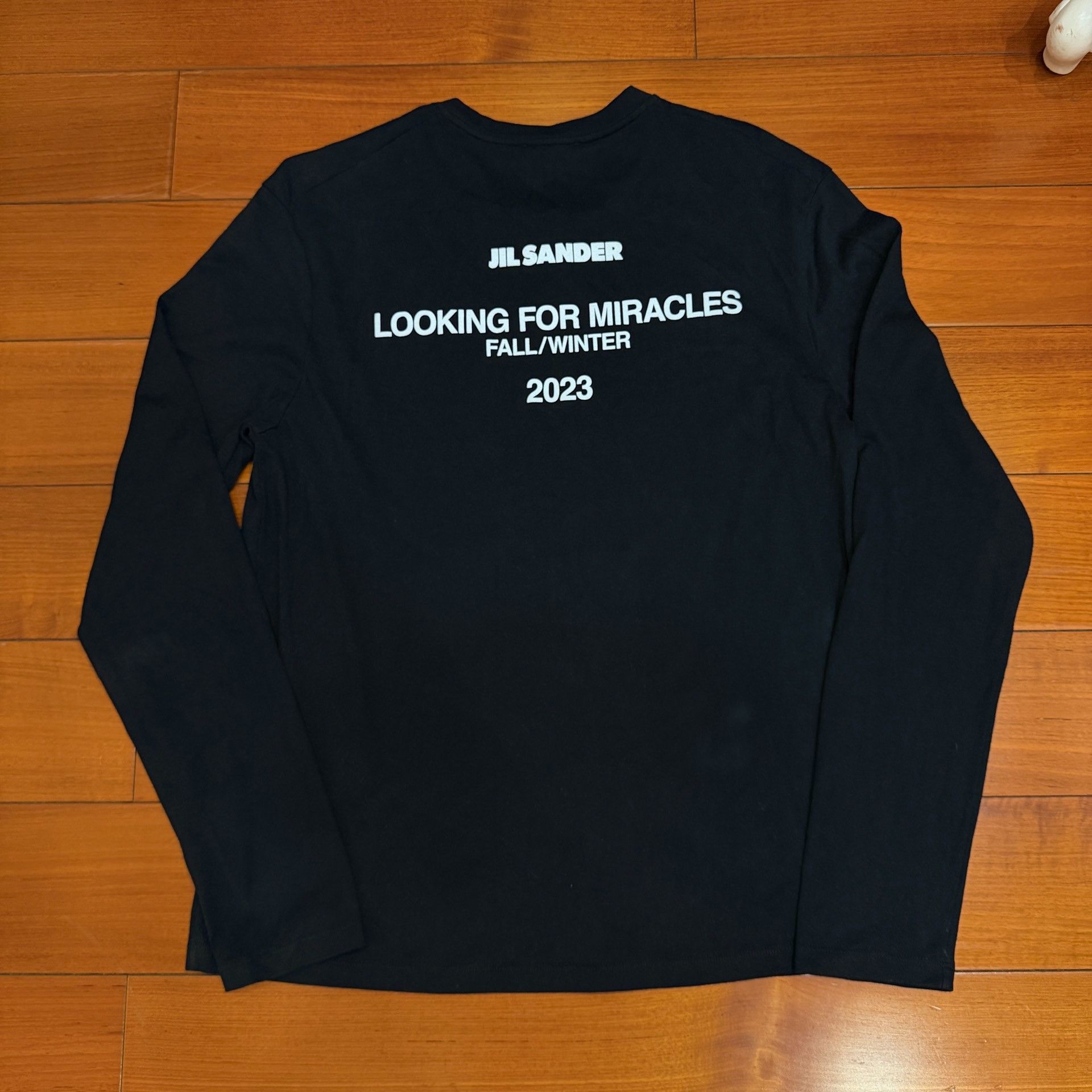 Jil Sander Jilsander 2023 Black Long-Sleeve Top Size US L / EU 52-54 / 3 - 1 Thumbnail