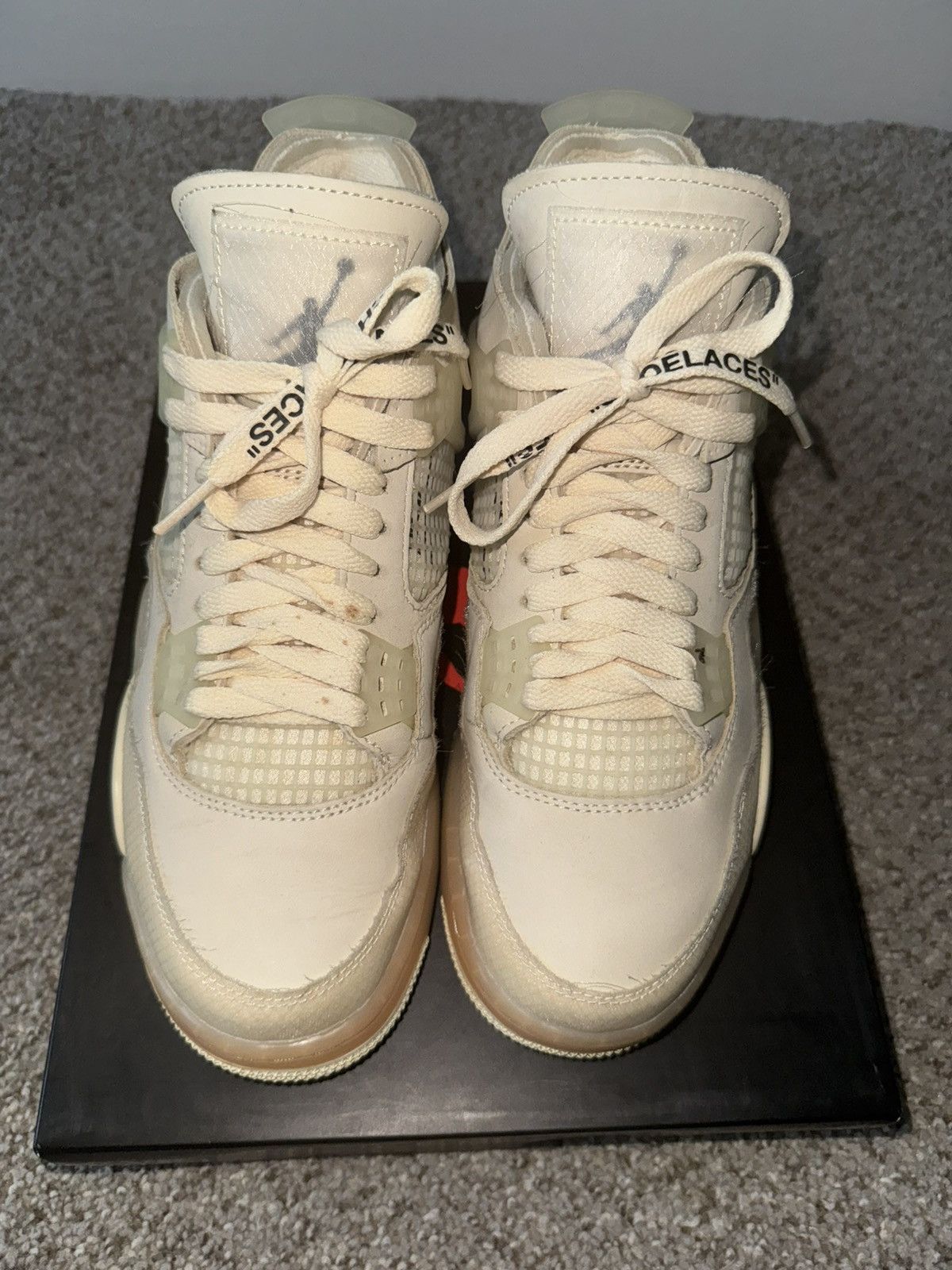 Off-White Off White Air Jordon 4 Retro Size US 9 / IT 39 - 1 Thumbnail