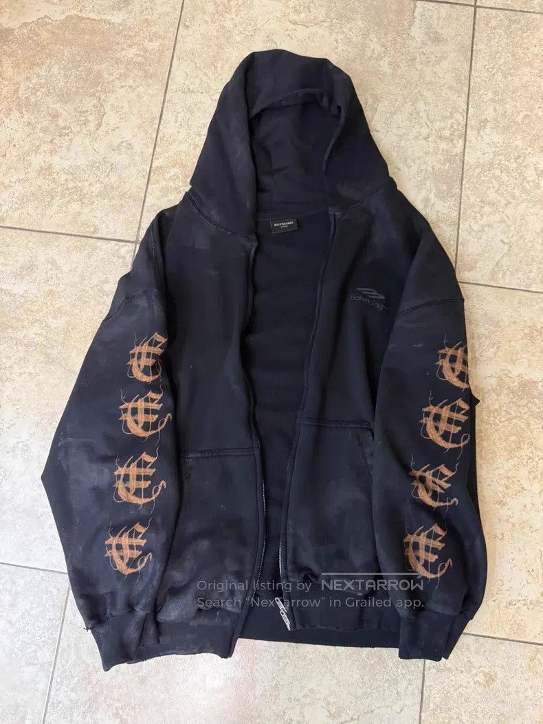 Balenciaga Balenciaga Double-ended zip-up hooded long-sleeve jacket Size US M / EU 48-50 / 2 - 1 Thumbnail