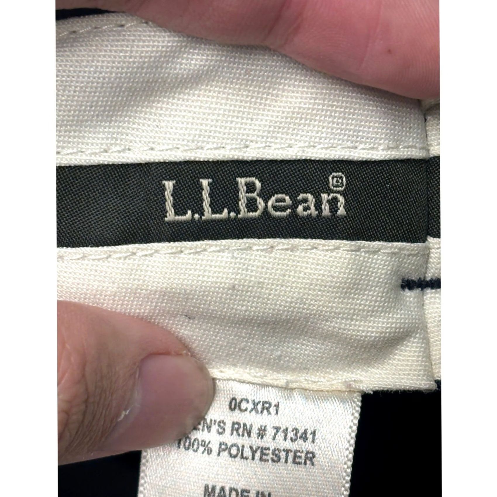 Vintage LL Bean Mens Navy Blue Pleated Pants Polyester Classic Fit Size 36X29 Size US 36 / EU 52 - 5 Thumbnail