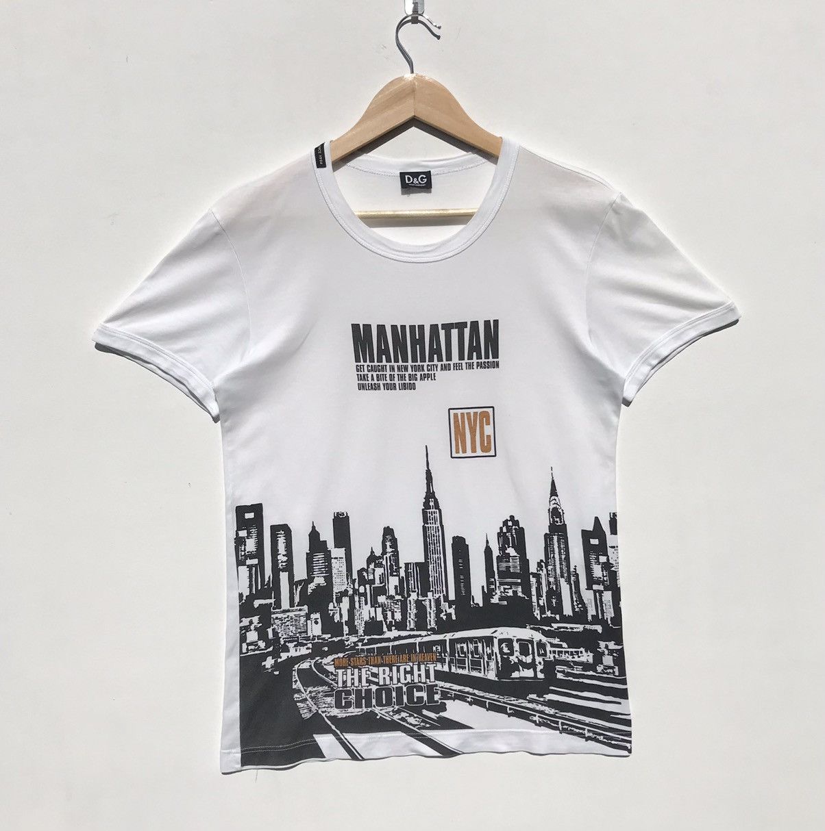 Dolce & Gabbana Vintage Dolce & Gabbana Manhattan NYC Tee D&G Luxury Brand Size US S / EU 44-46 / 1 - 1 Thumbnail