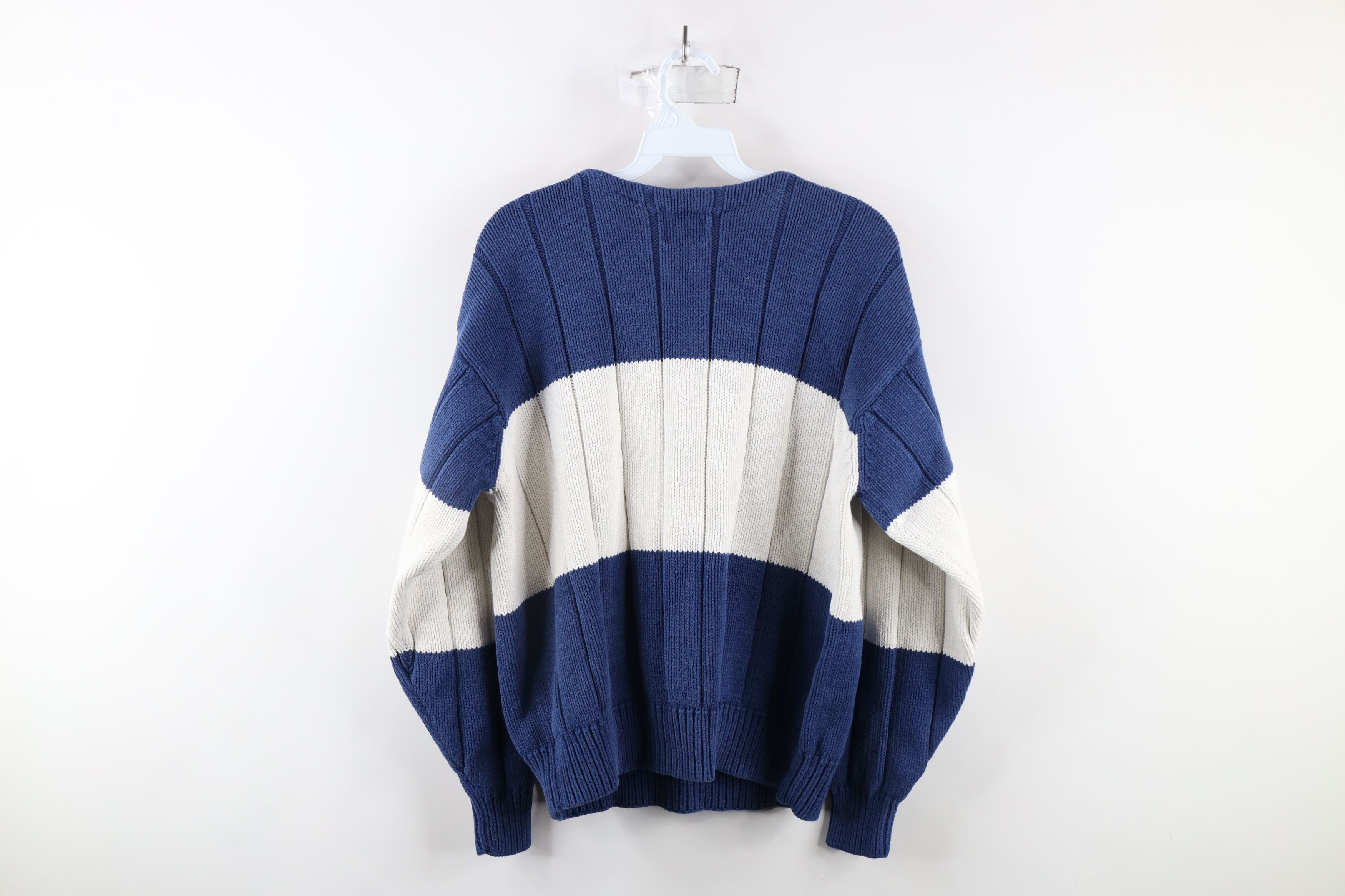 Gap × Vintage Vintage 90s Gap Heavyweight Ribbed Knit Sweater Cotton Size L / US 10 / IT 46 - 5 Thumbnail
