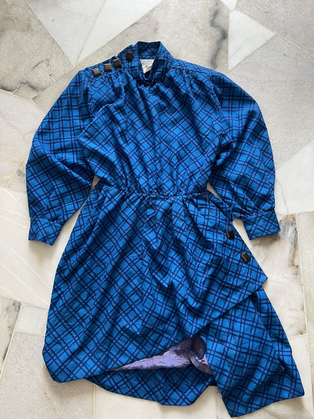 Yves Saint Laurent 80s Yves Saint Laurent Rive Gauche Dress Size M / US 6-8 / IT 42-44 - 1 Thumbnail