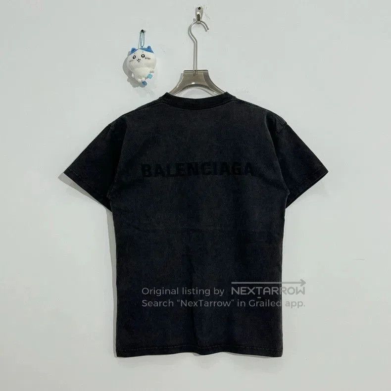 Balenciaga Balenciaga Embroidered Logo Short Sleeve Tee. Size US XXS / EU 40 - 2 Thumbnail