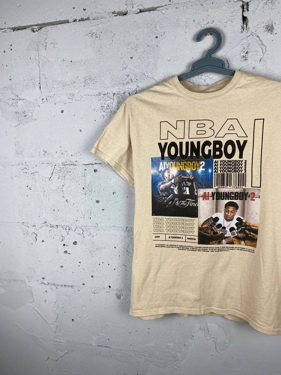 Rap Tees 2017 NBA Youngboy Tour Tee Streetwear Rap Size US M / EU 48-50 / 2 - 2 Thumbnail