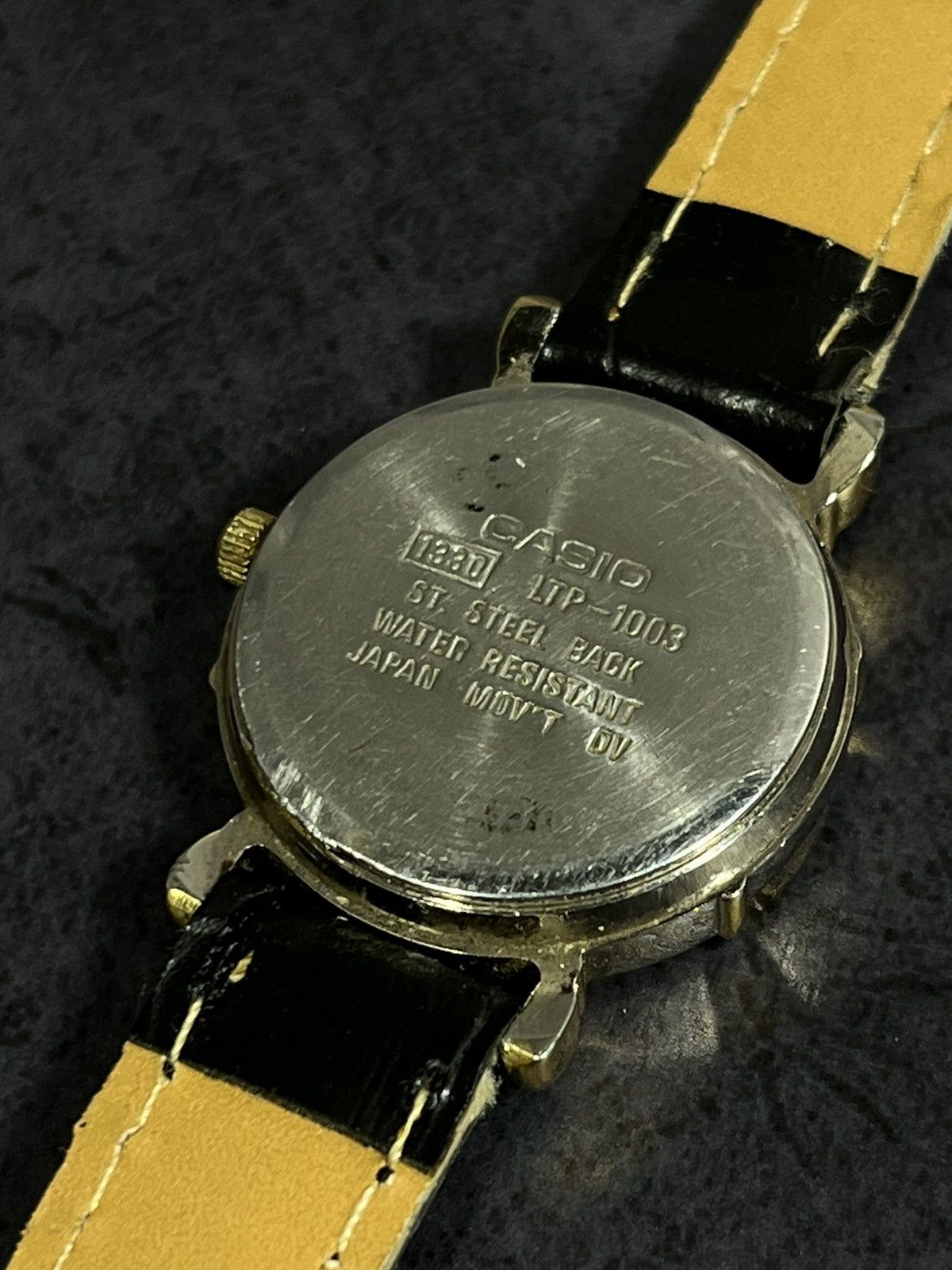 Jewelry Casio Classic Black Leather Watch, Made in Japan Size ONE SIZE - 8 Thumbnail