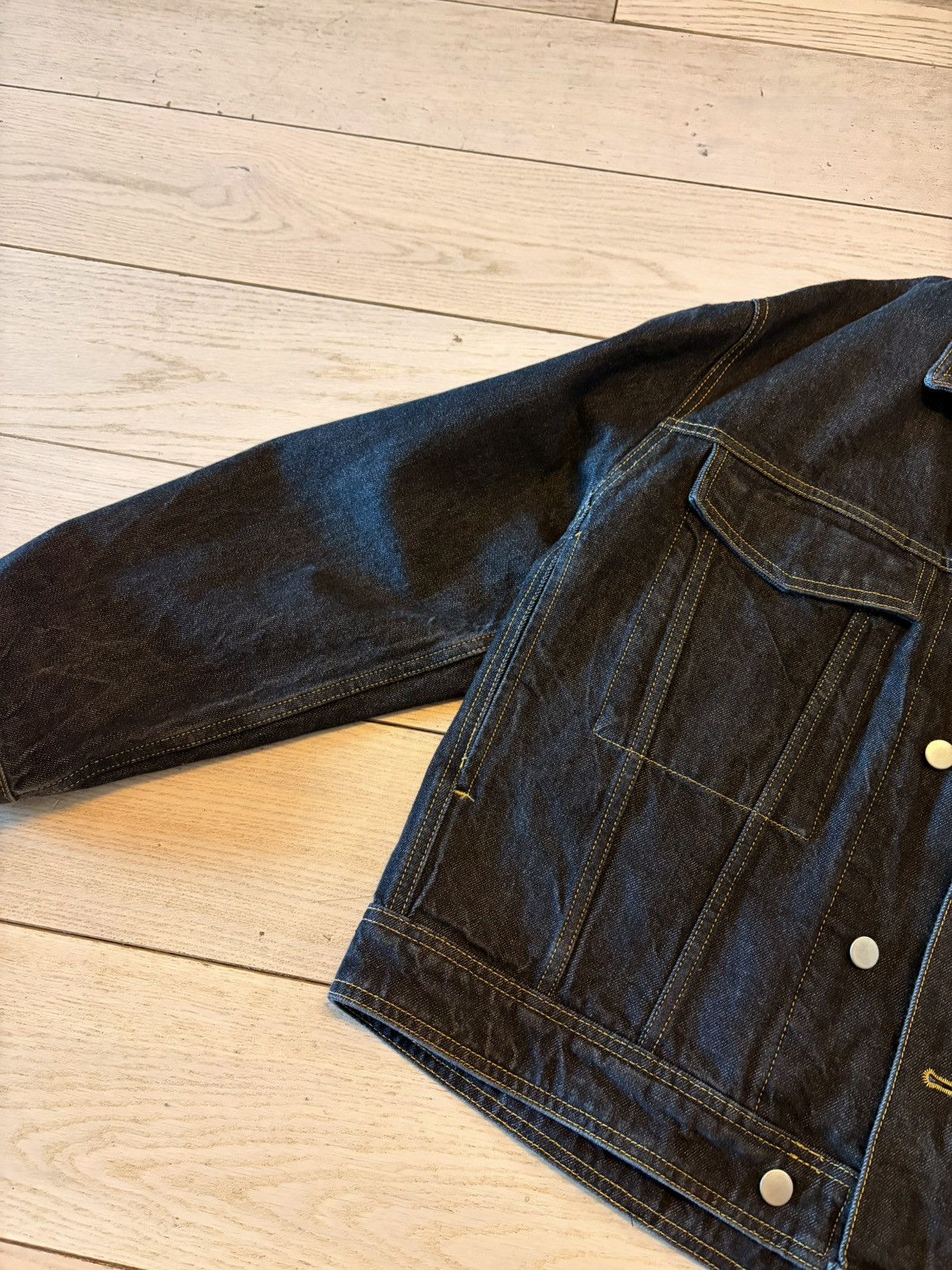 Studio Nicholson Studio Nicholson black Denim Jacket Size US S / EU 44-46 / 1 - 4 Thumbnail