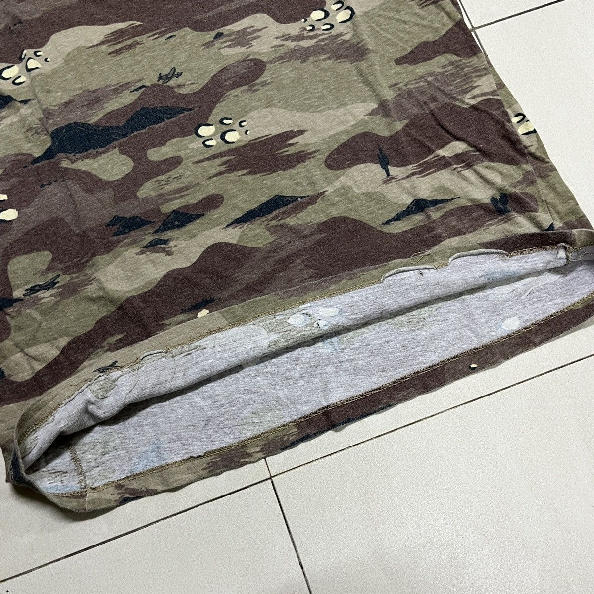 Van × Vans Vans Desert Camo Brown Tan T Shirt Size US S / EU 44-46 / 1 - 8 Thumbnail
