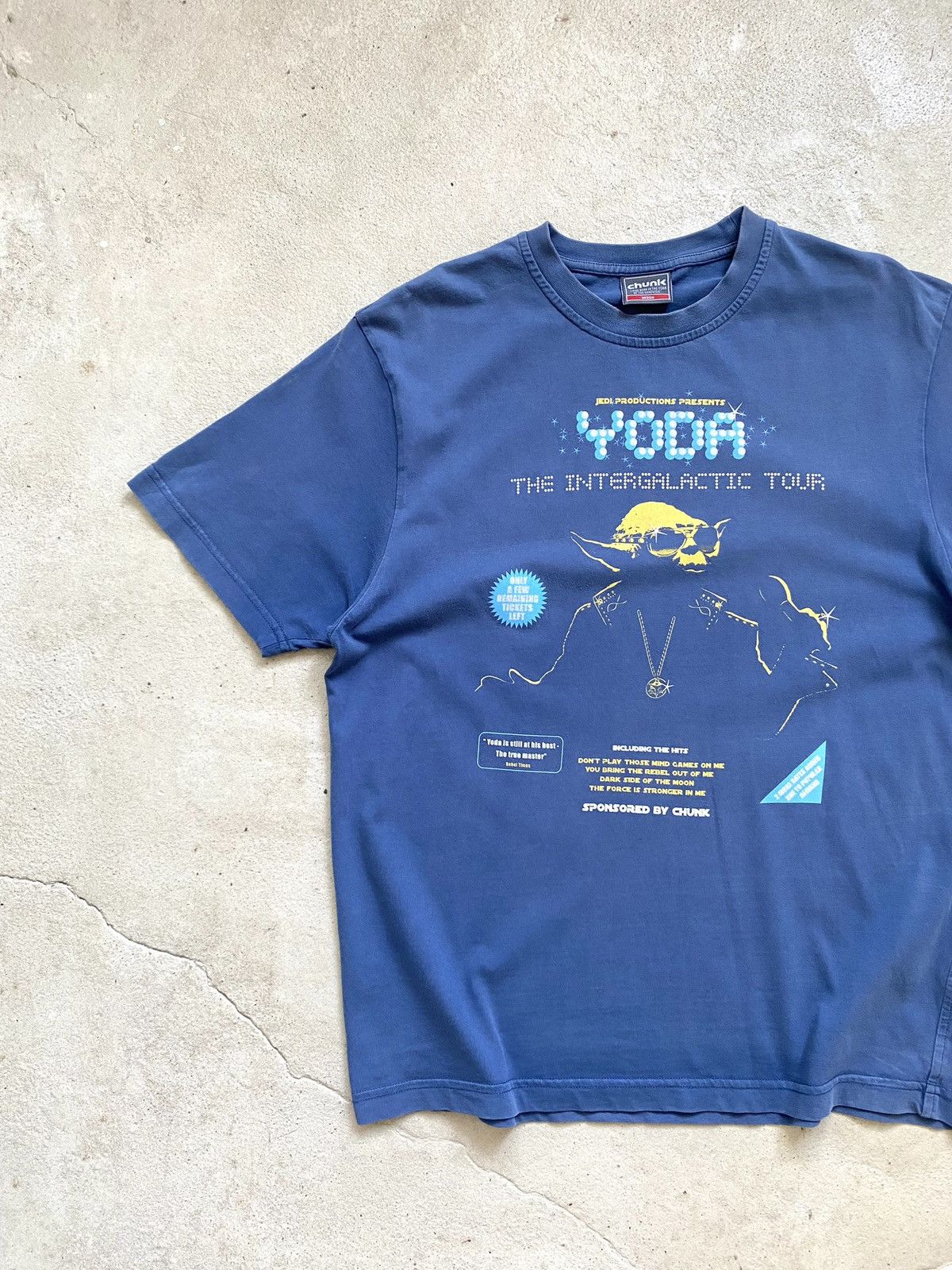 Marvel Comics Vintage 90-00’s Star Wars Yoda Chunk Intergalactic Tour Tee Size US M / EU 48-50 / 2 - 3 Thumbnail