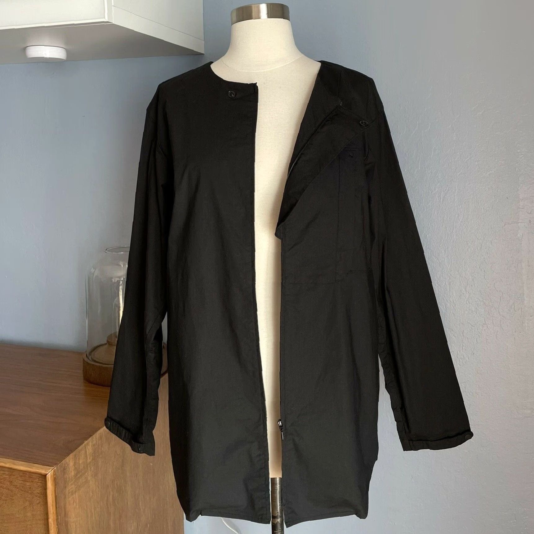Vintage Japan Black F/CE Front Zip Lightweight Cotton Jacket Size M User: Japan Black F/CE Front Zip Lightweight Cotton Jacket Size M Size M / US 6-8 / IT 42-44 - 6 Thumbnail