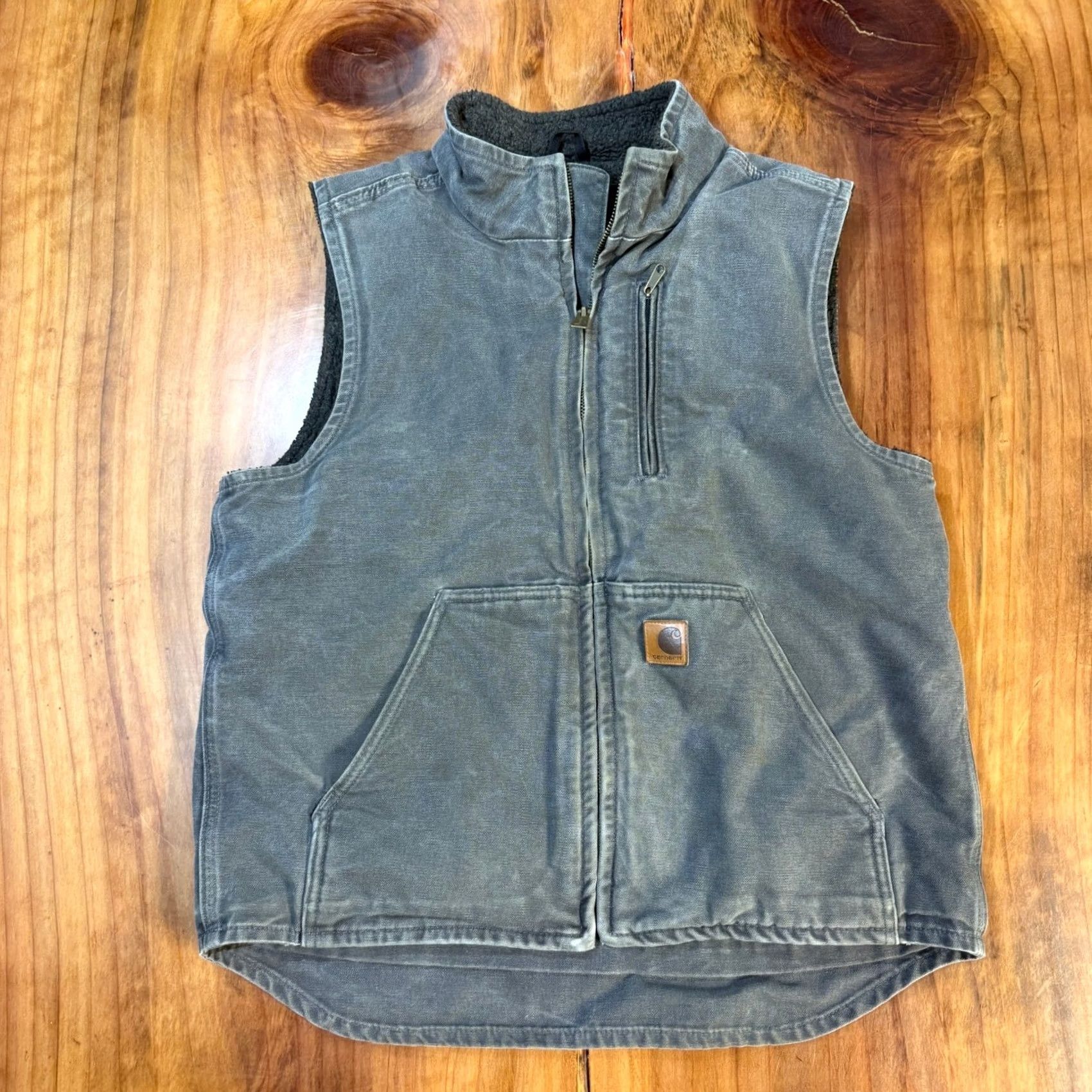 Carhartt Carhartt Vest Fleece Lined Gray M Zip Western Style Workwear Casual/Vintage 44 Chest Mens Regular Fit New title Size US M / EU 48-50 / 2 - 2 Thumbnail