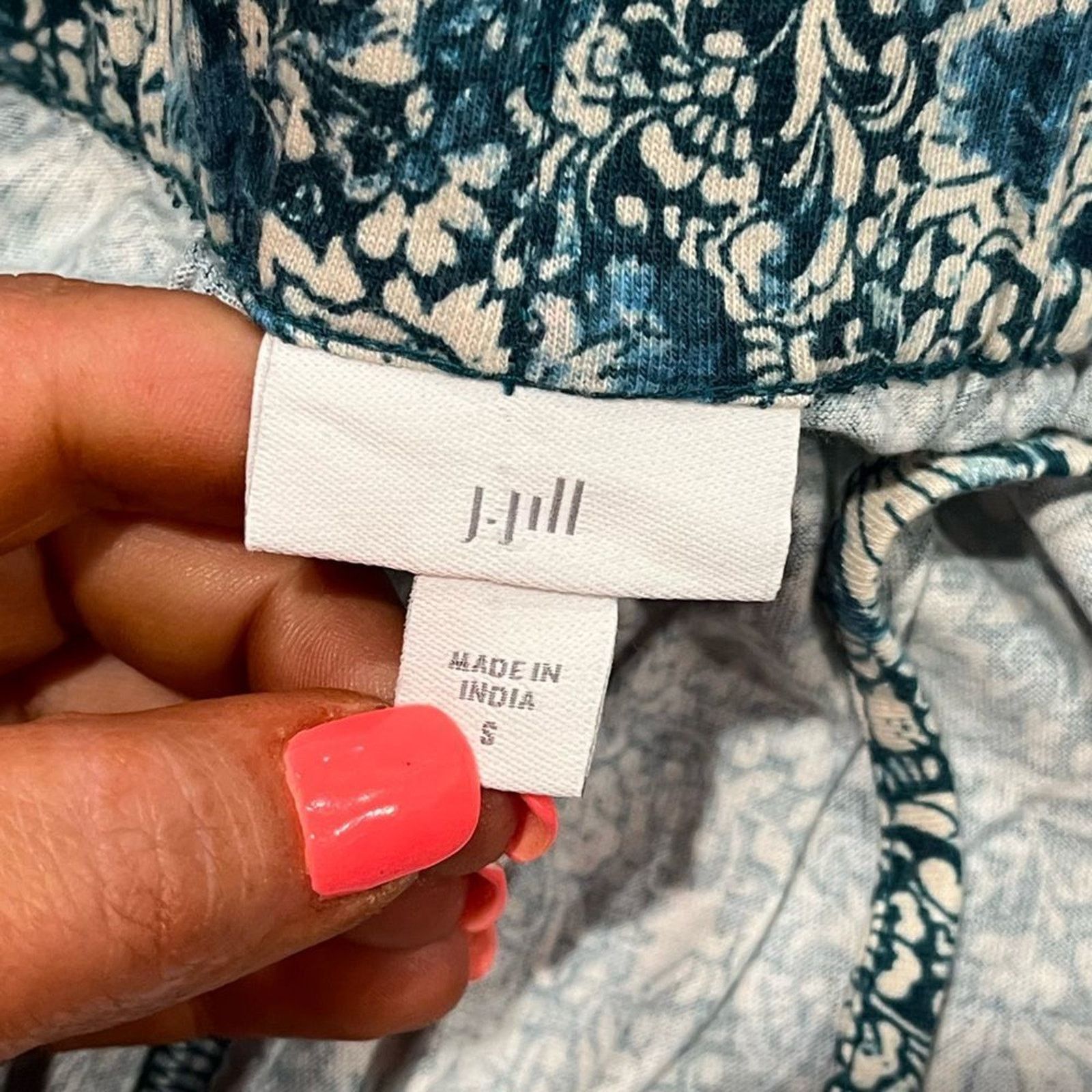 J. Jill NWOT J. Jill Jogger Pants Floral High Rise Elastic Size S Size 26" / US 2 / IT 38 - 4 Thumbnail