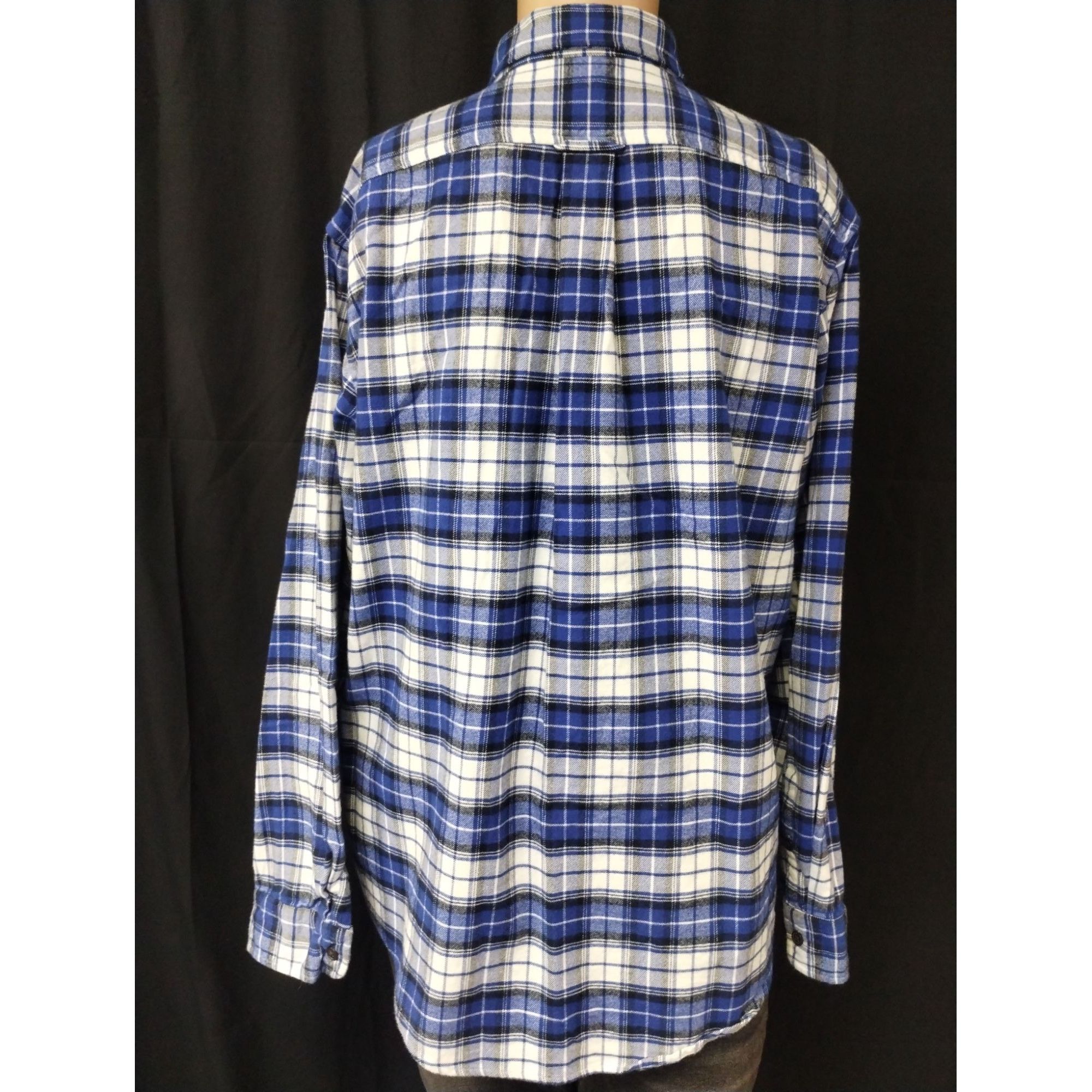 Lands' End Lands' End Men's Blue Plaid Shirt/Button Up Sz L SKU 4011 Size US L / EU 52-54 / 3 - 2 Thumbnail