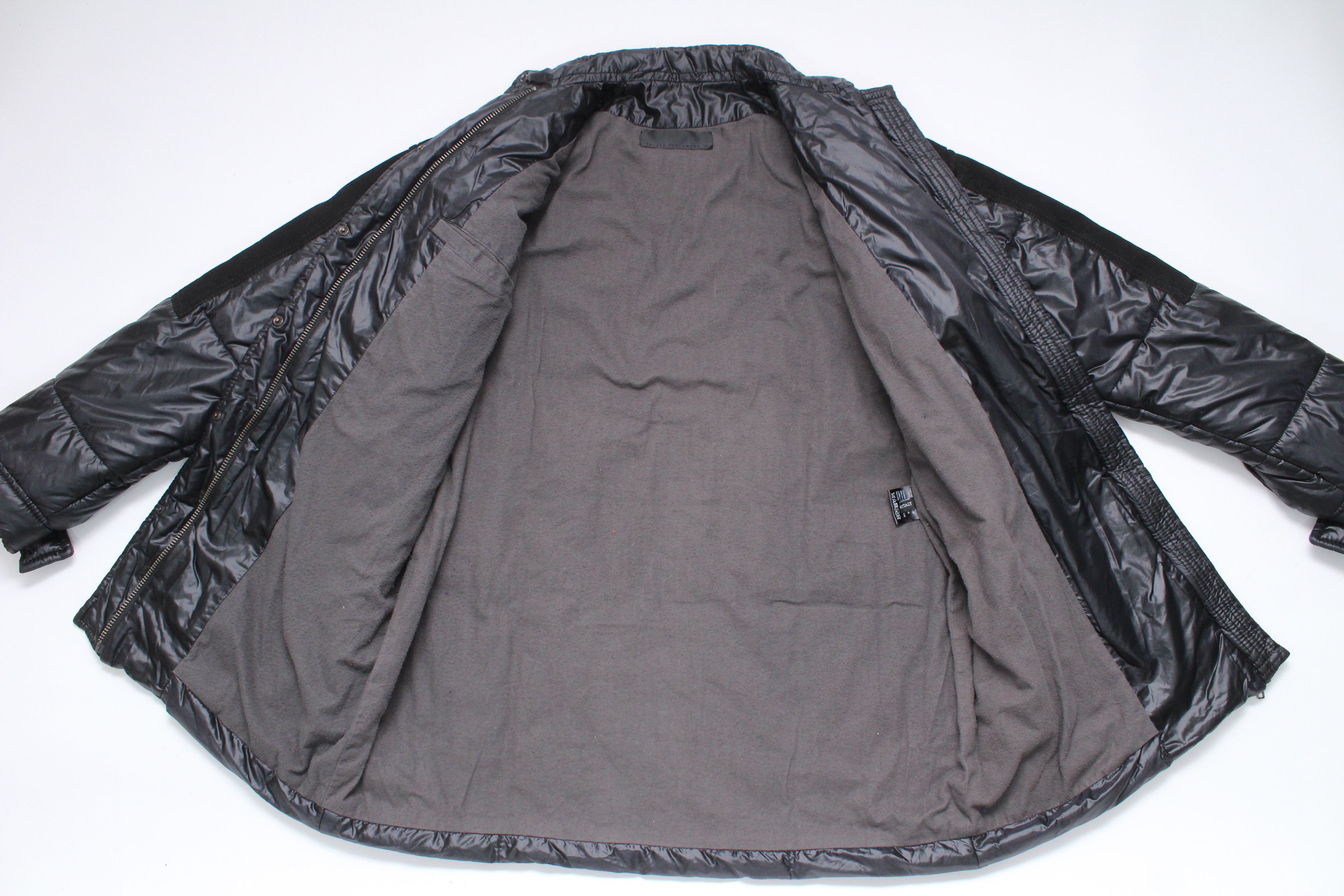 Haider Ackermann FW19 Haider Ackermann Quilted Nylon Suede Panel Jacket Sz 34 Size XS / US 0-2 / IT 36-38 - 15 Thumbnail
