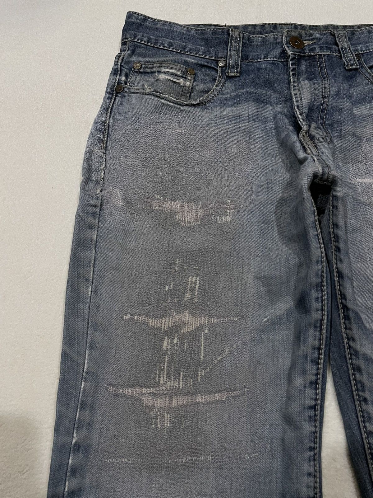 Timberland Vintage Timberland Mudwash Faded Distressed Ripped Jeans Size US 32 / EU 48 - 5 Thumbnail